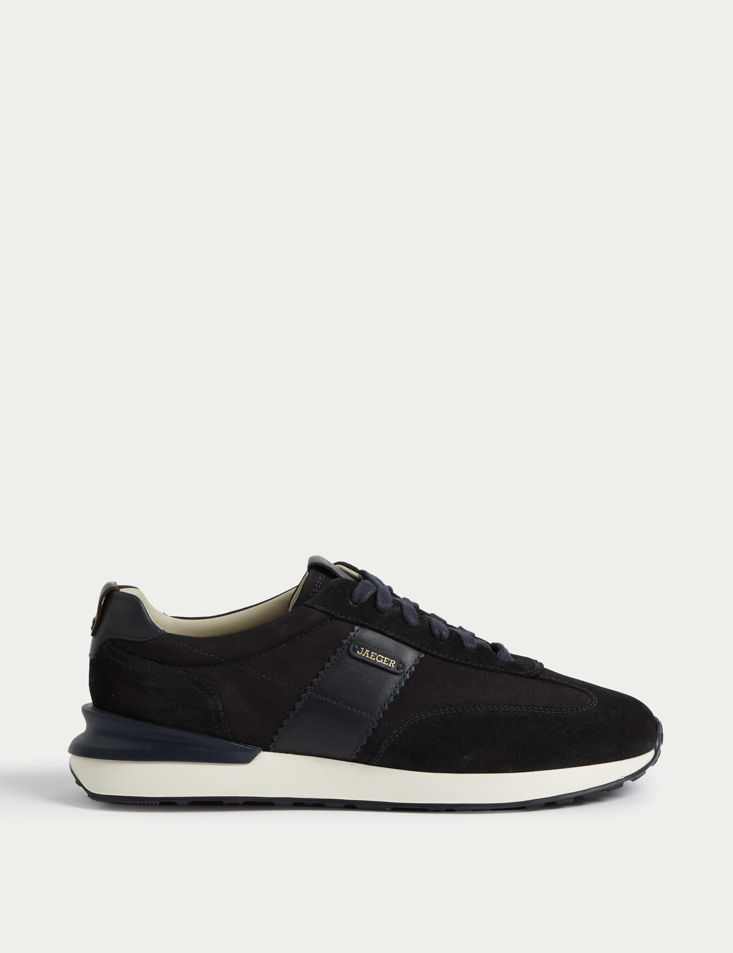 Leather Lace Up Trainers