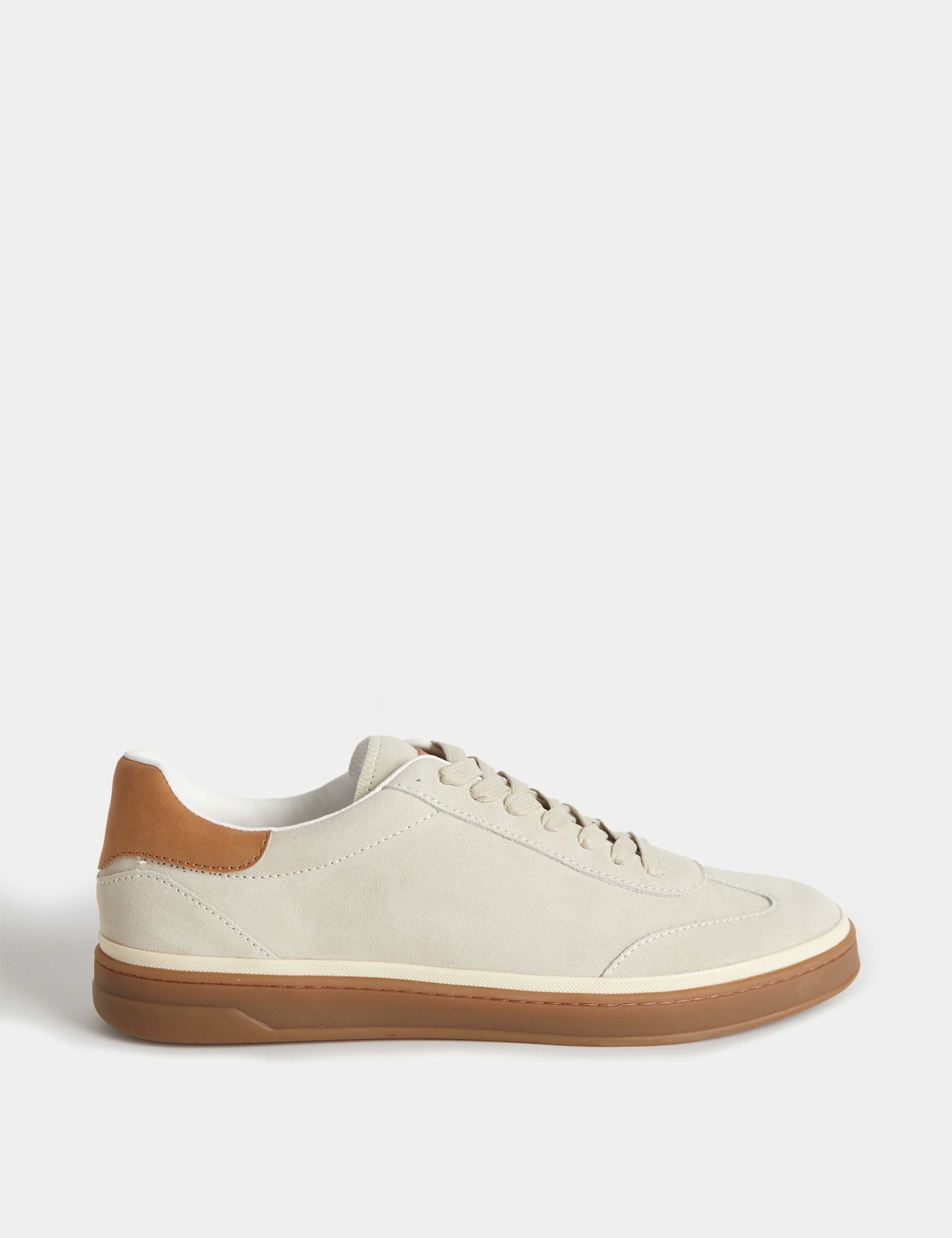 Suede Lace-Up Trainers