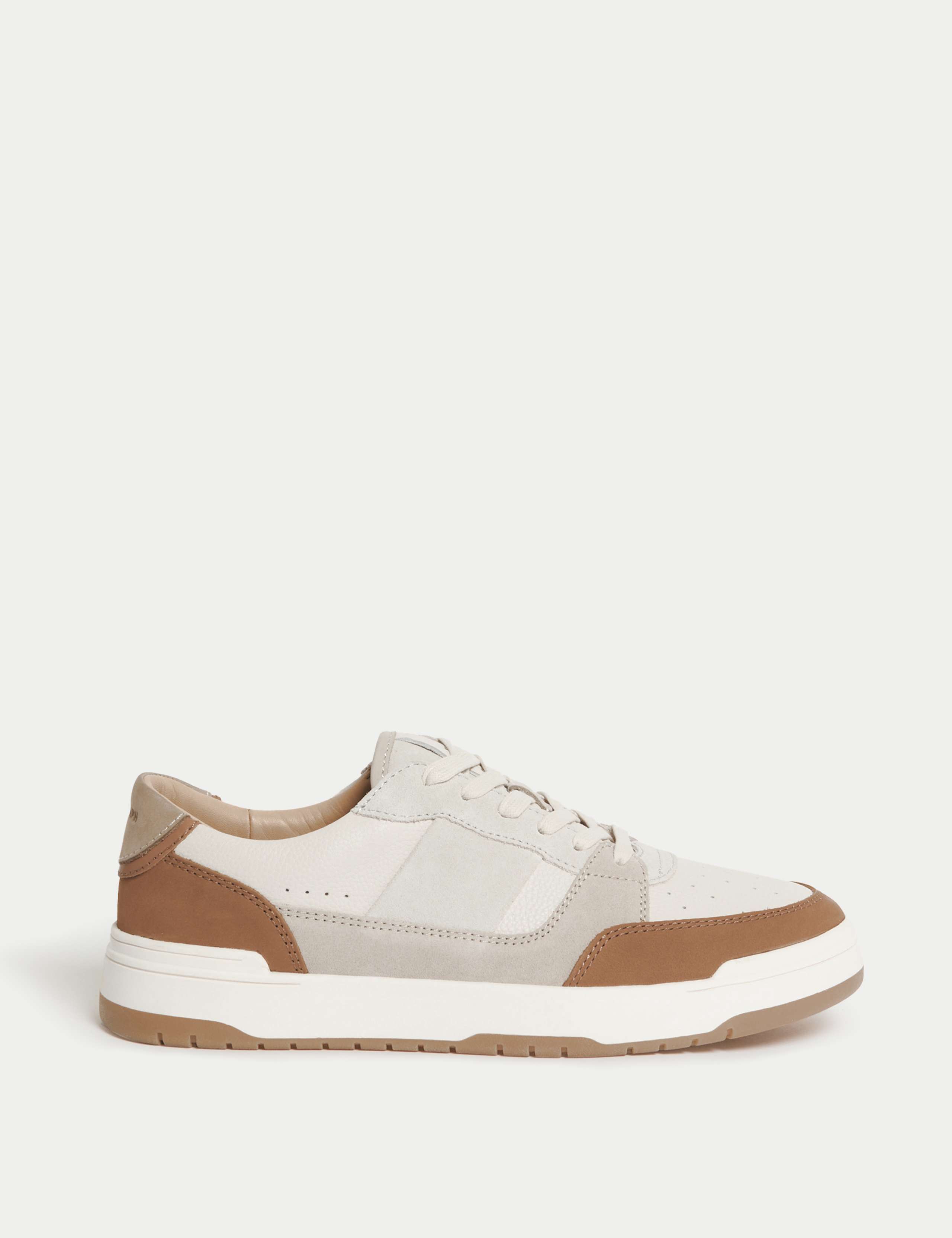 Leather Lace Up Trainers