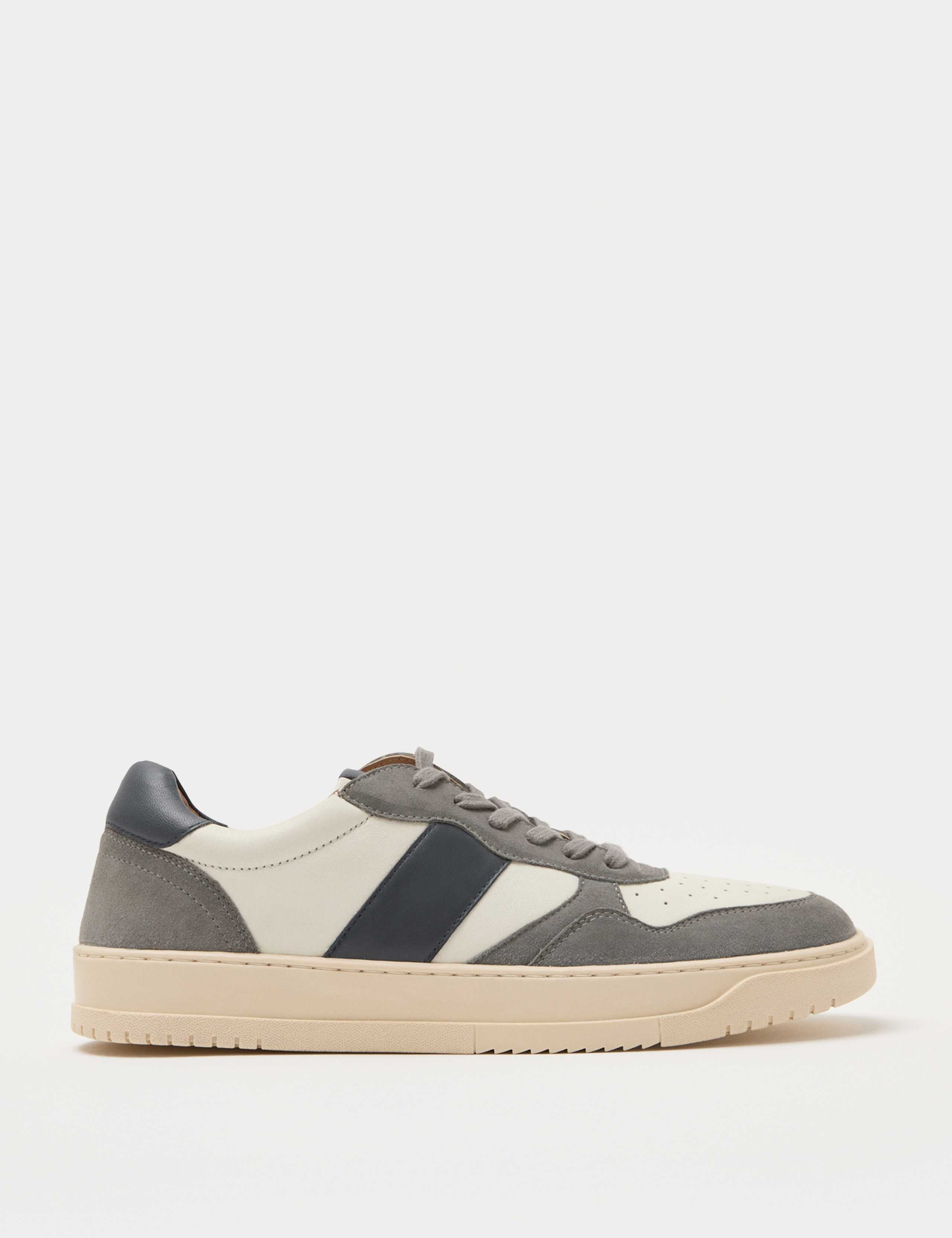 Leather Lace up Trainers