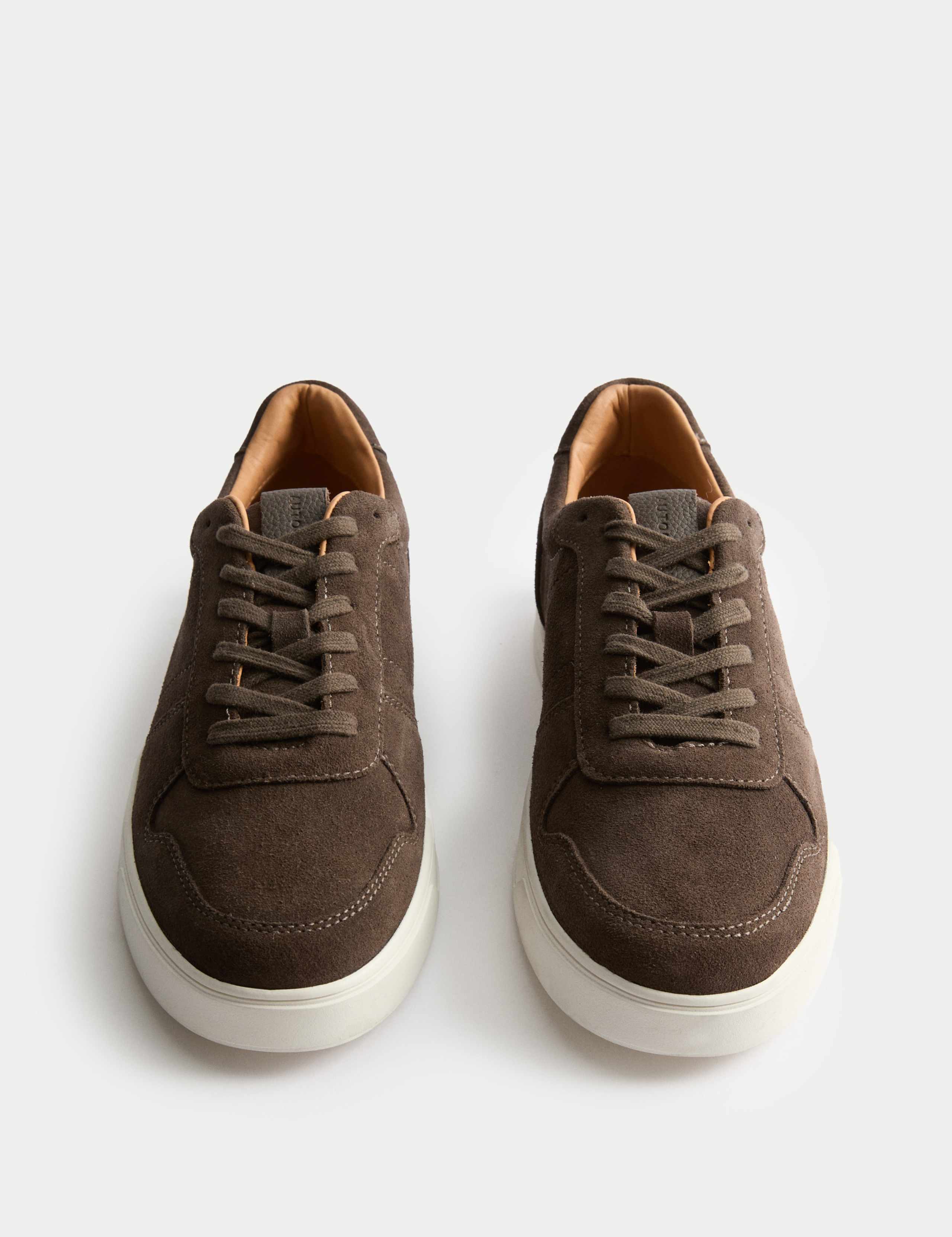 Leather Lace Up Trainers with Freshfeet™