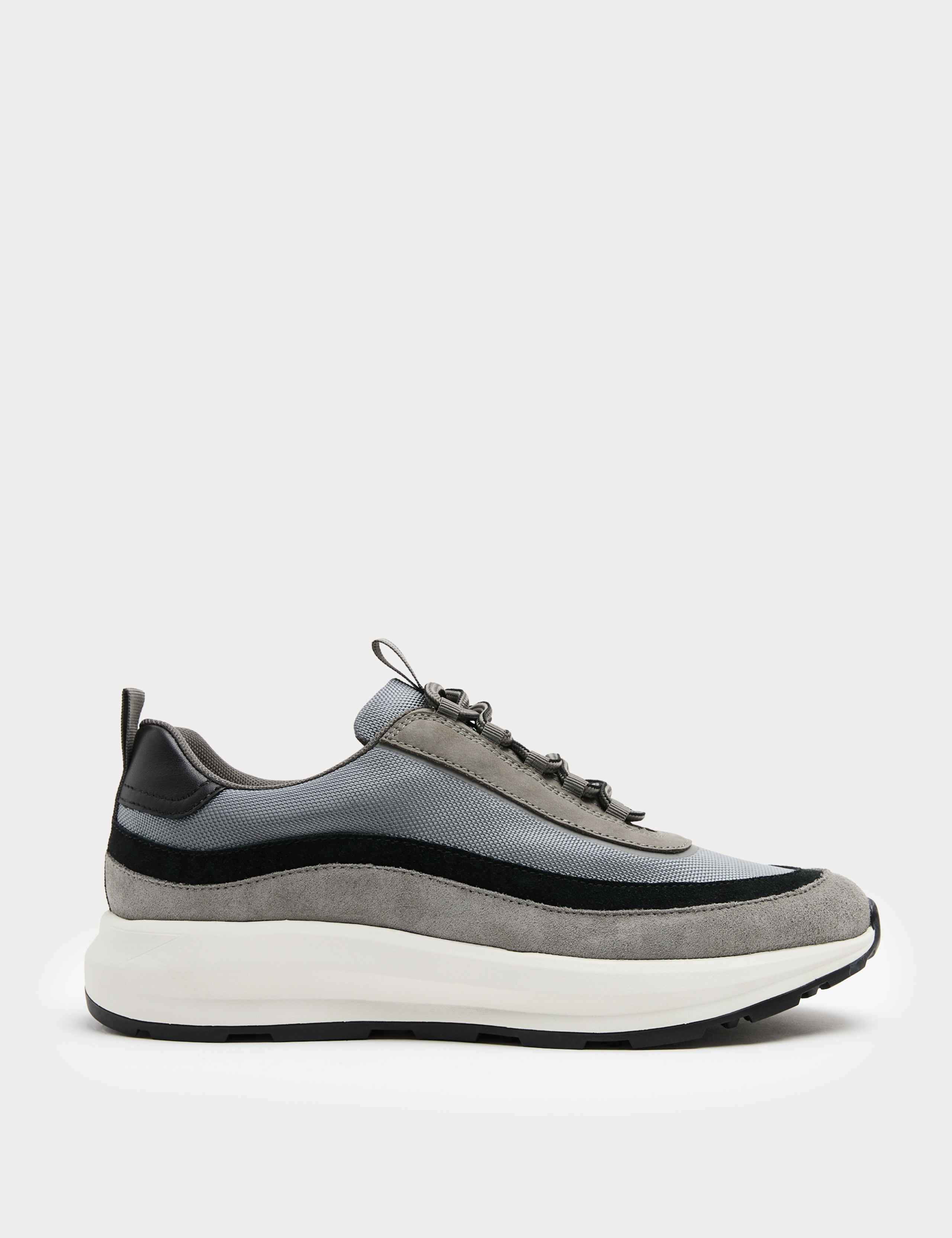 Leather Mix Runner Trainers
