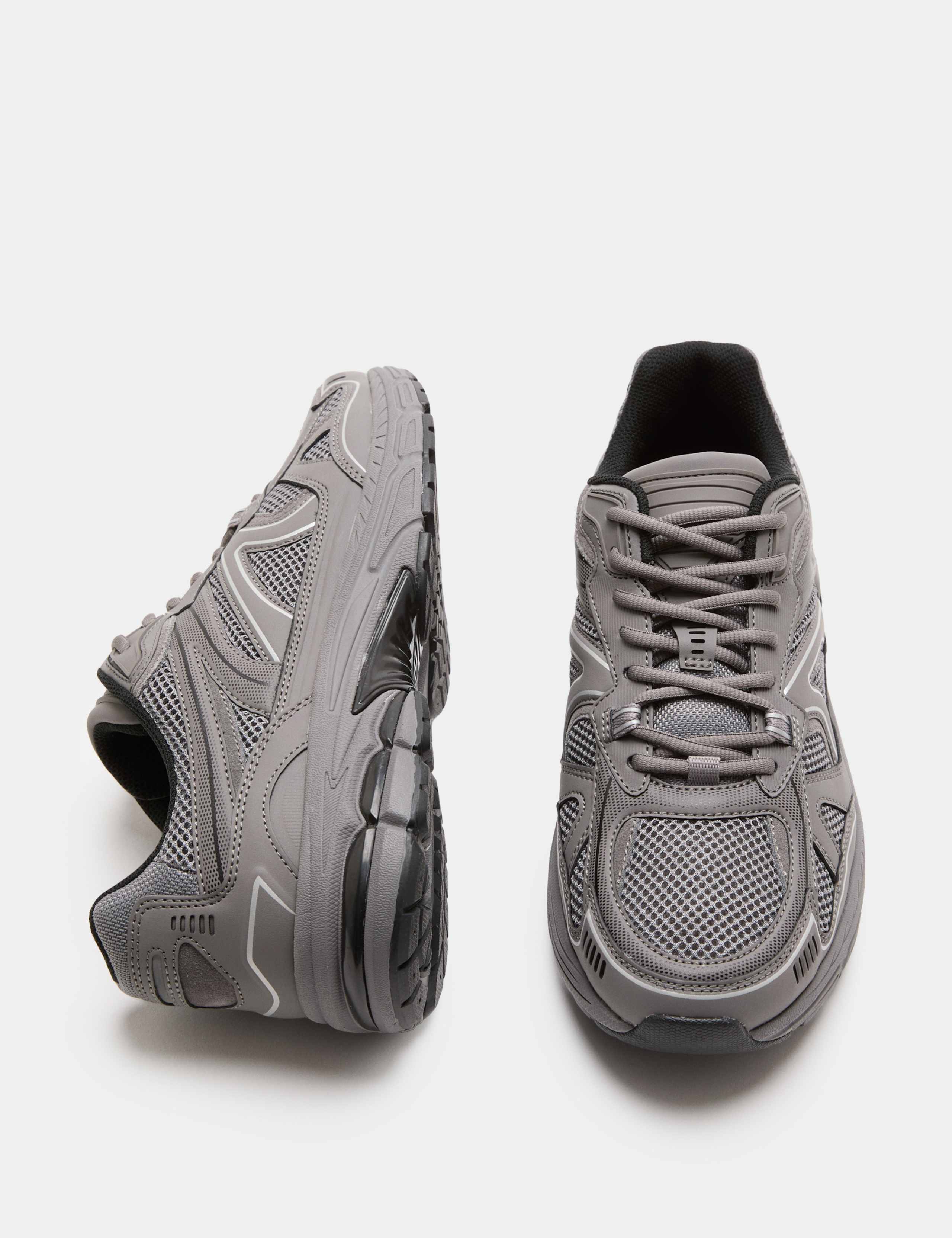 Lifestyle Mesh Mix Lace up Trainers