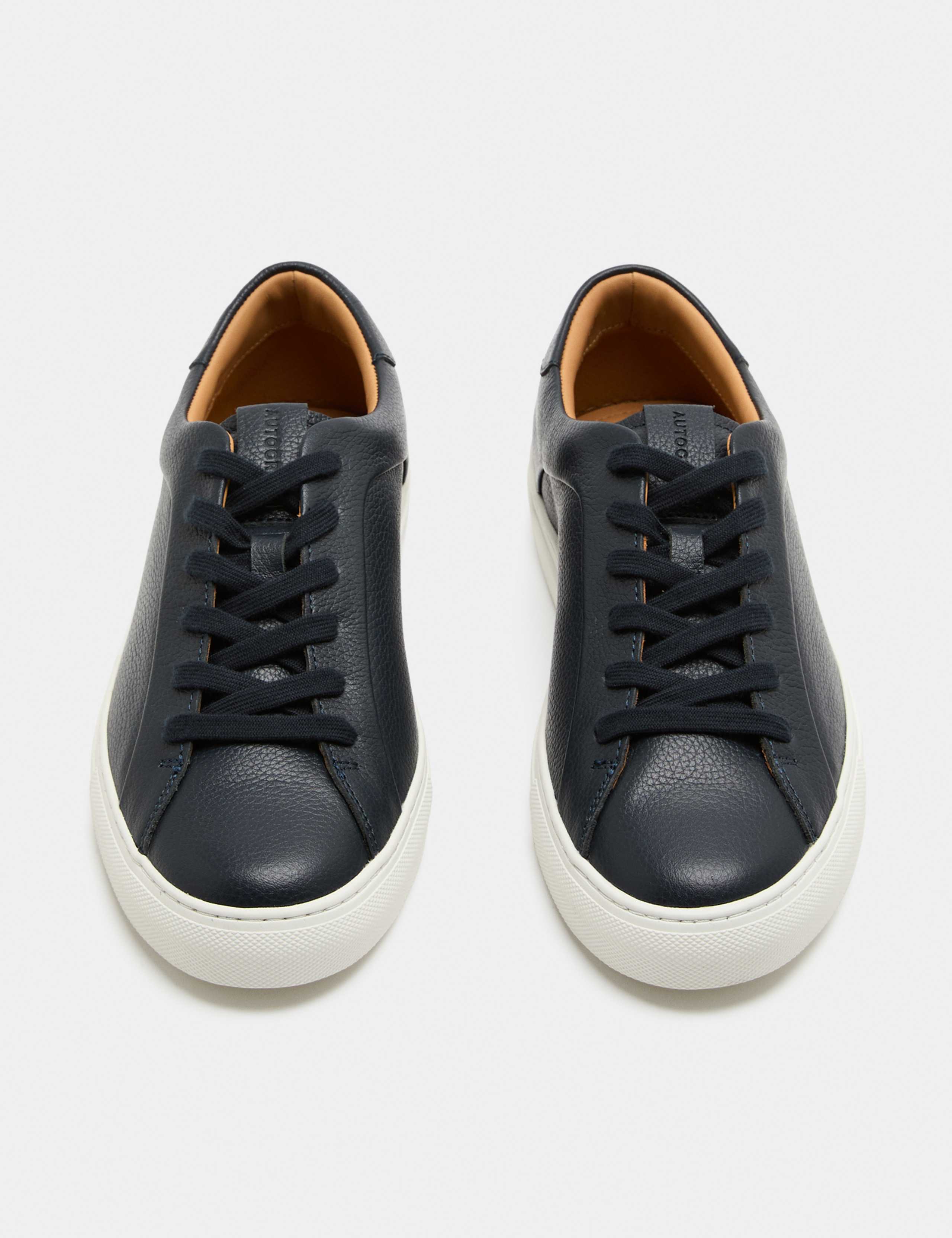 Leather Cupsole Trainers with Freshfeet™