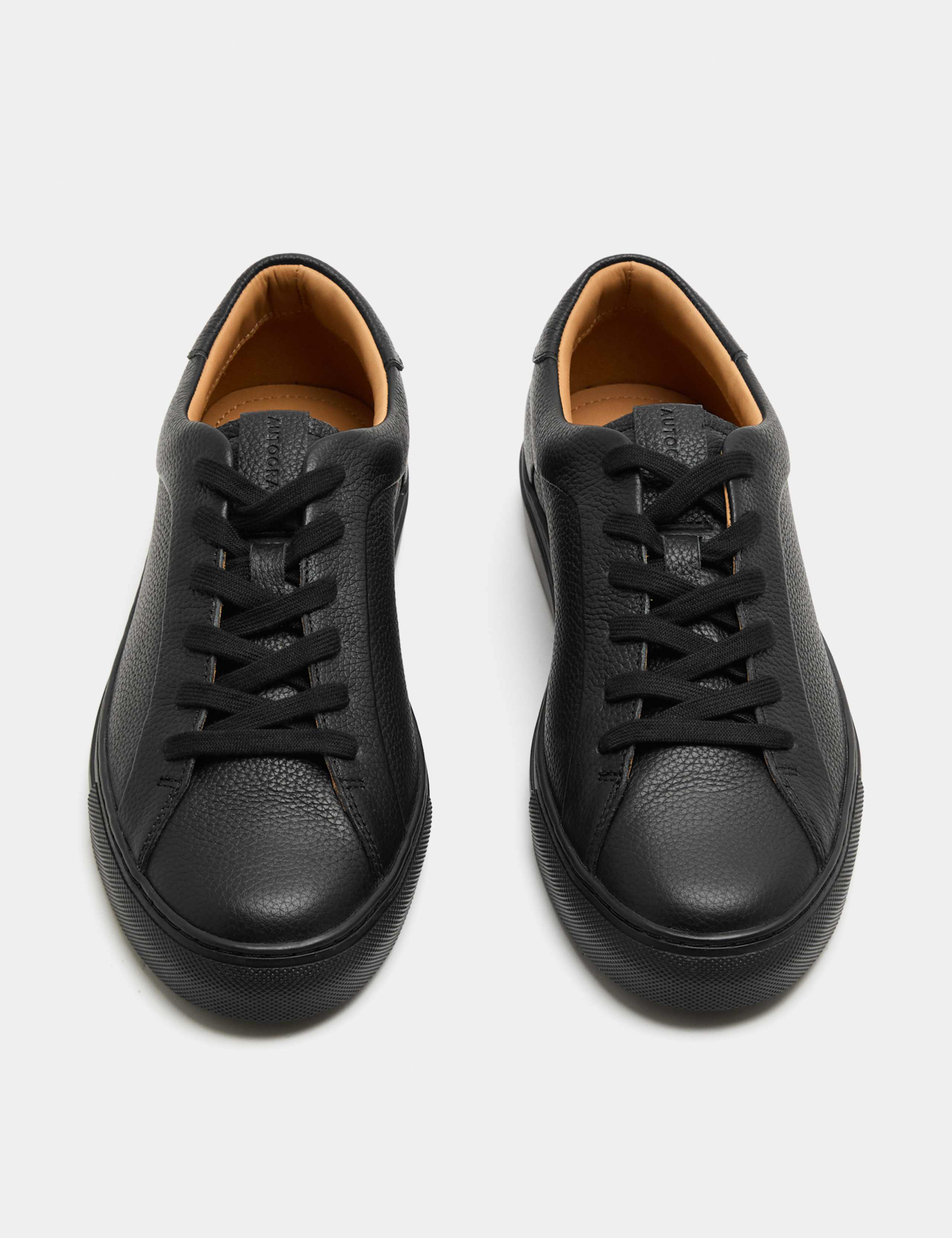 Leather Cupsole Trainers with Freshfeet™