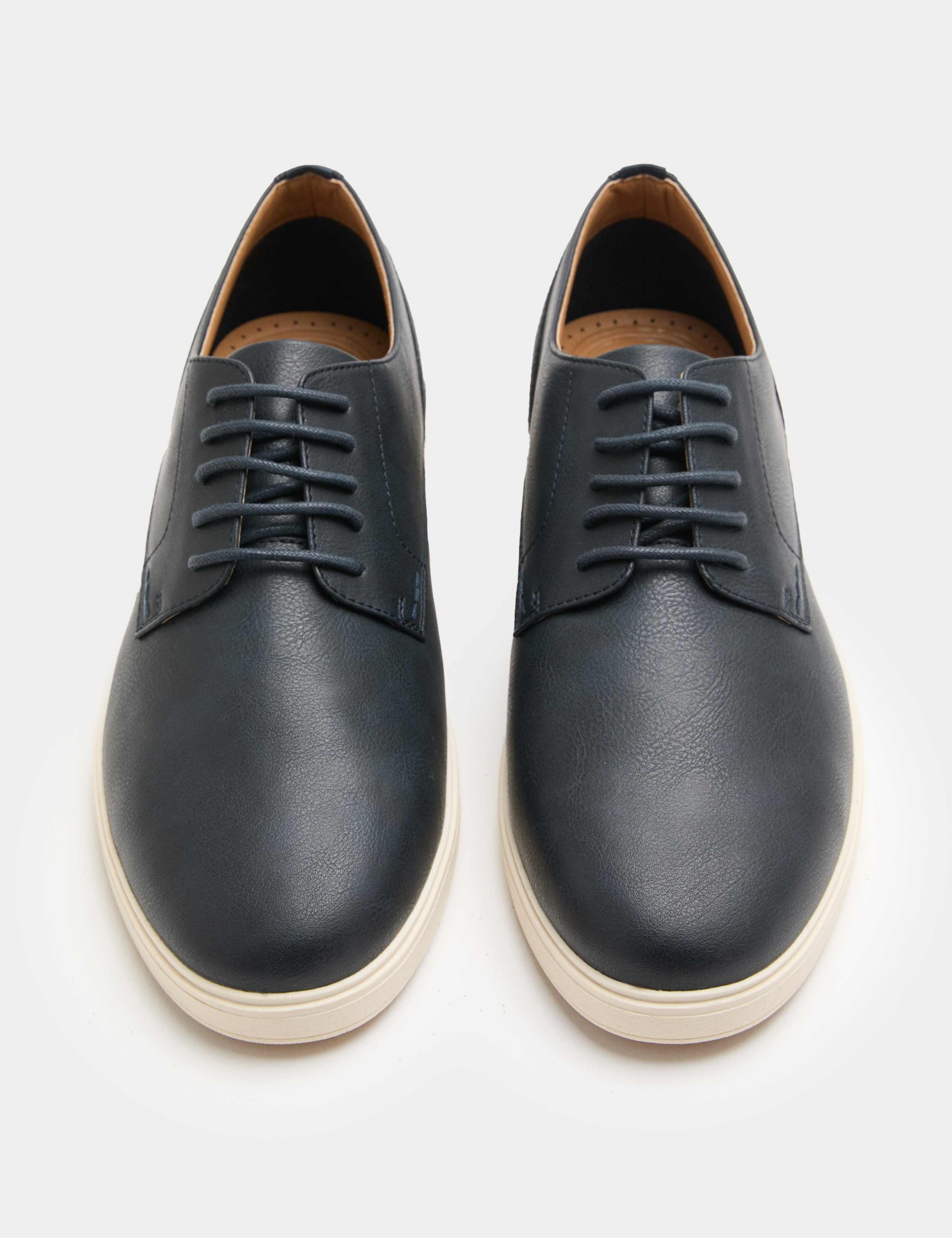 Contrast Sole Derby Shoes