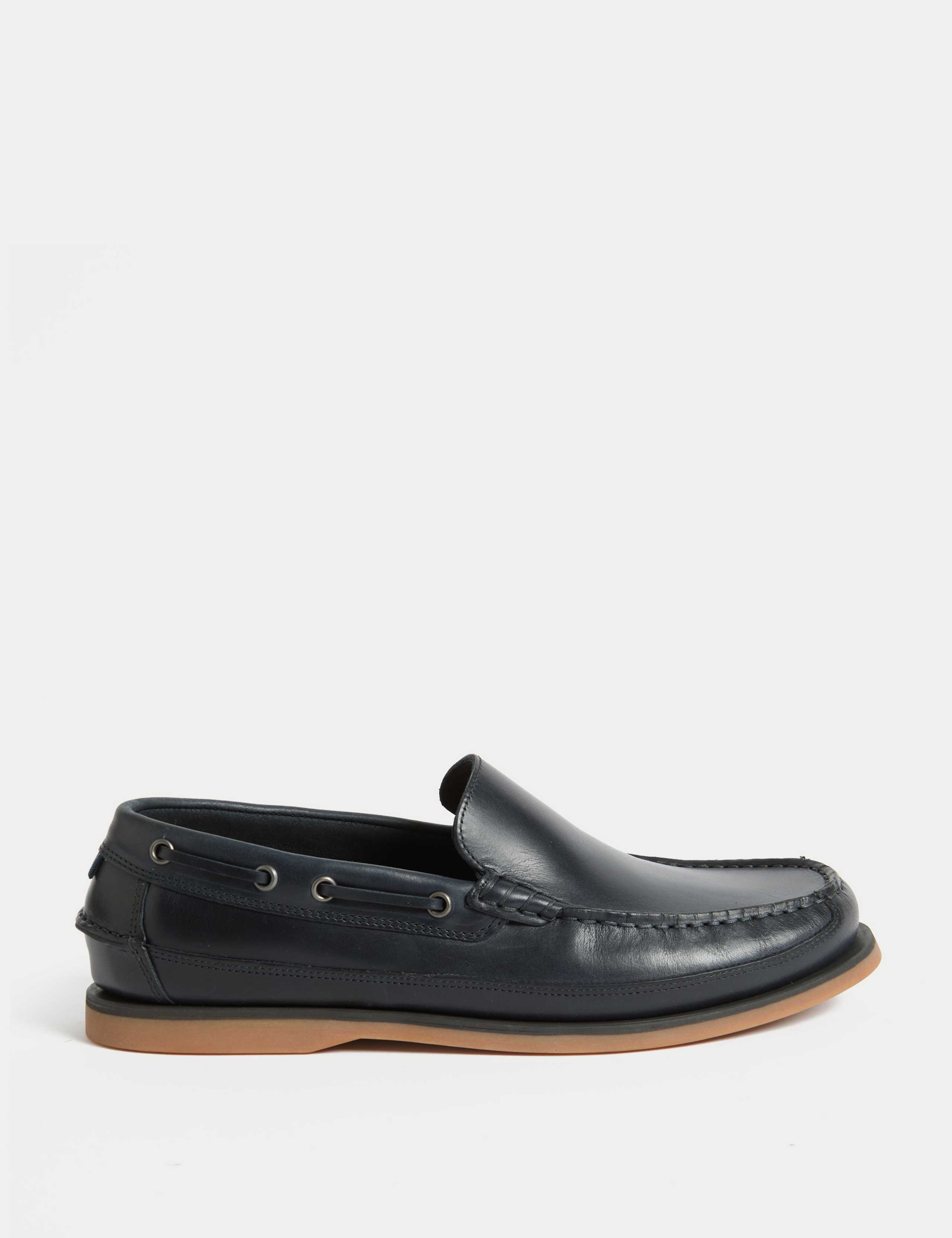 Leather Slip-On Boat Shoes