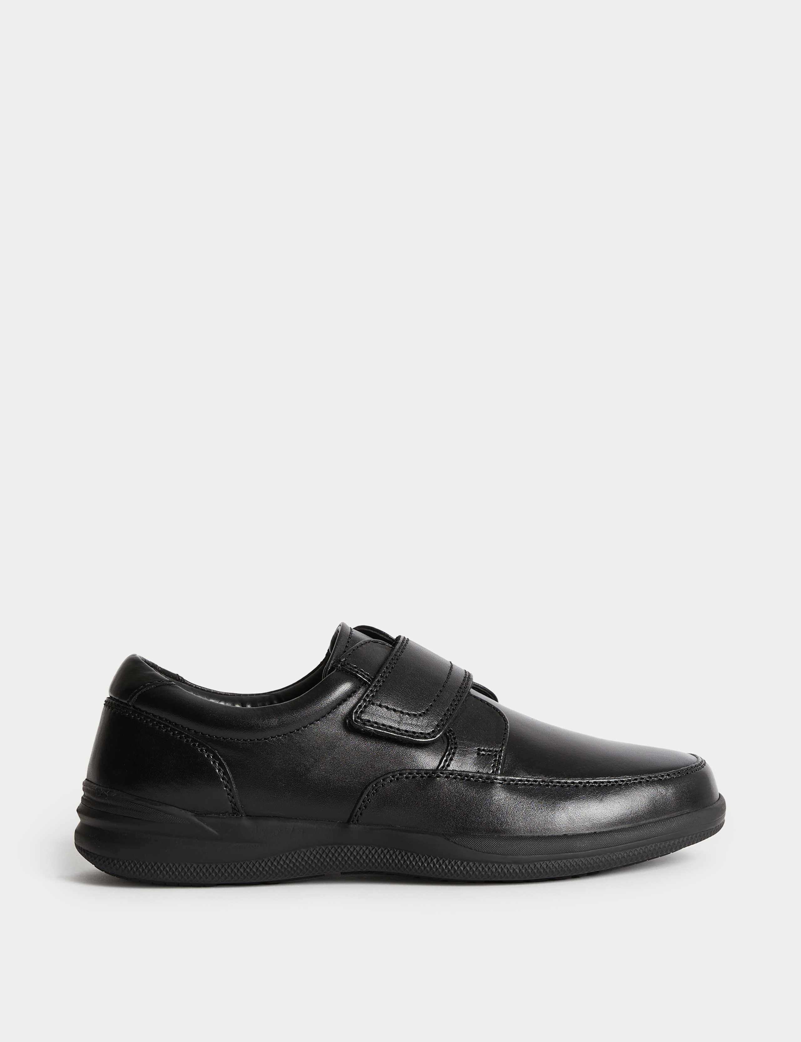 Wide Fit Leather Riptape Shoes