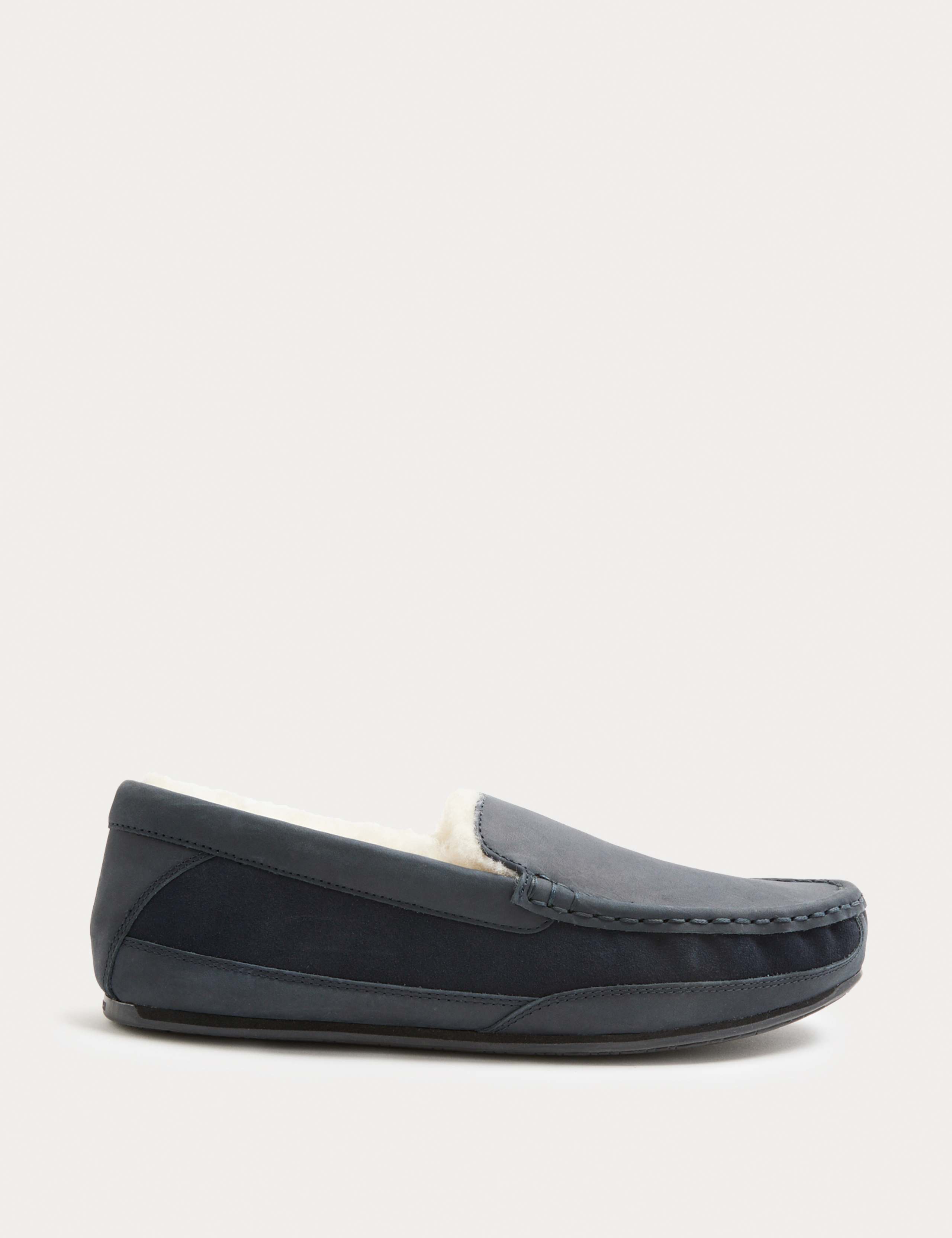 Leather Shearling Freshfeet™ Moccasin Slippers