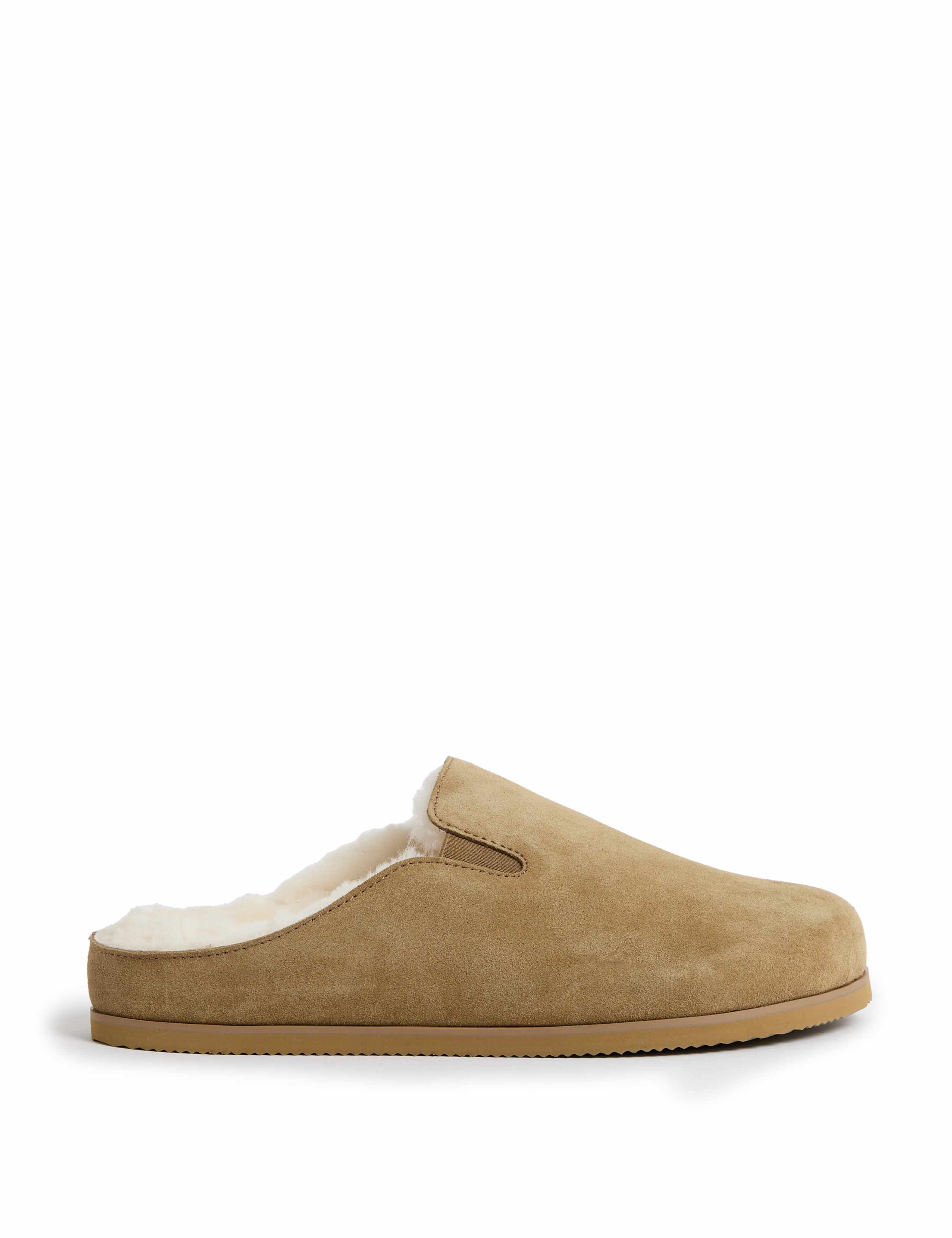 Suede Shearling Mule Slippers with Freshfeet™