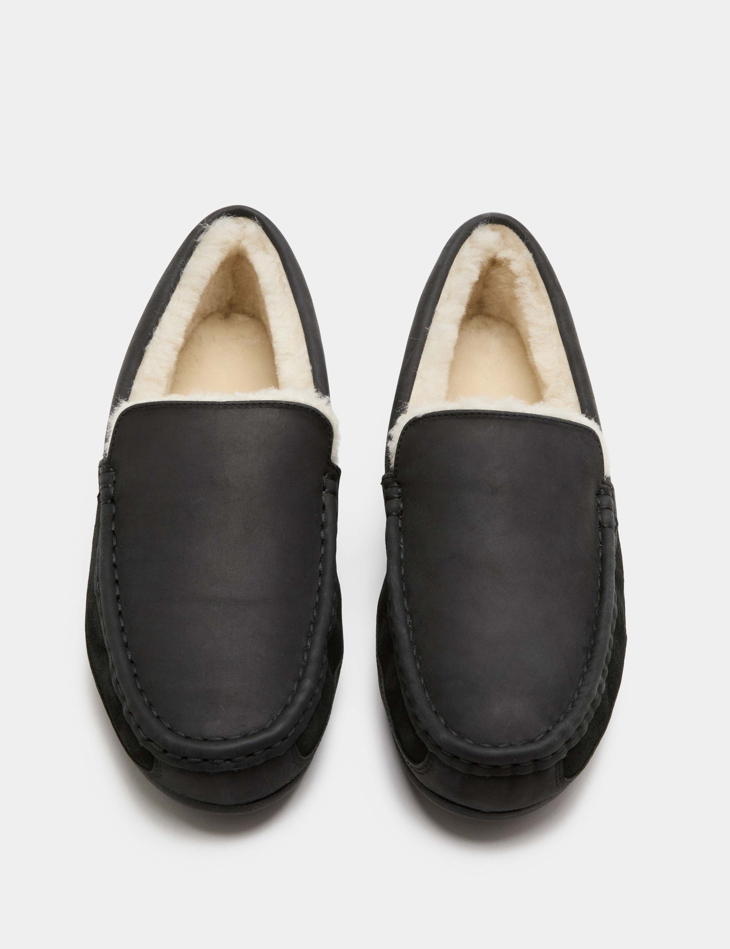 Leather Moccasin Slippers with Freshfeet™
