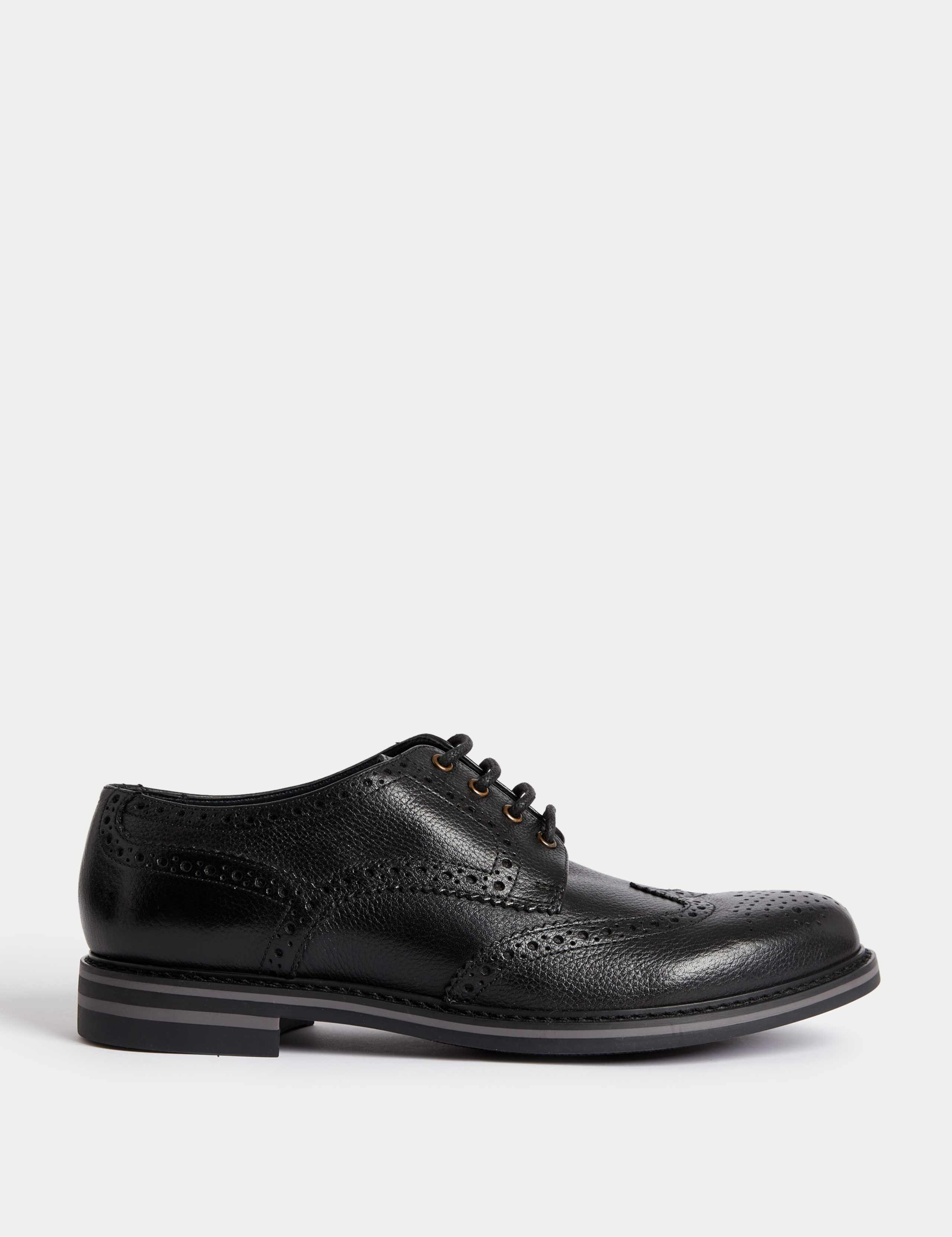Wide Fit Leather Brogues