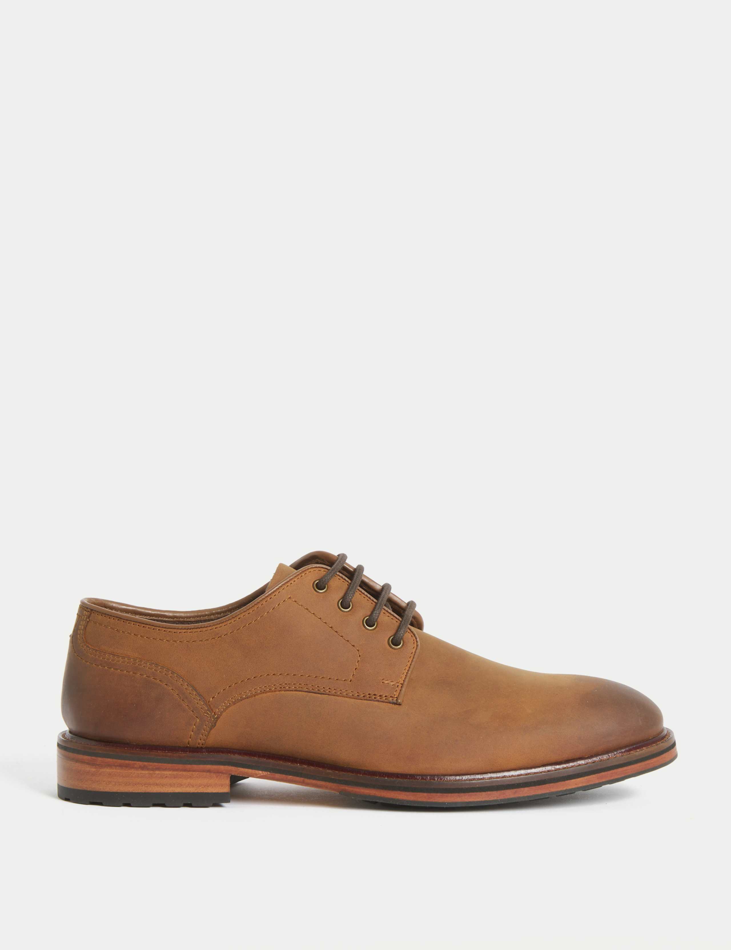 Leather Shower Resistant Derby Shoes
