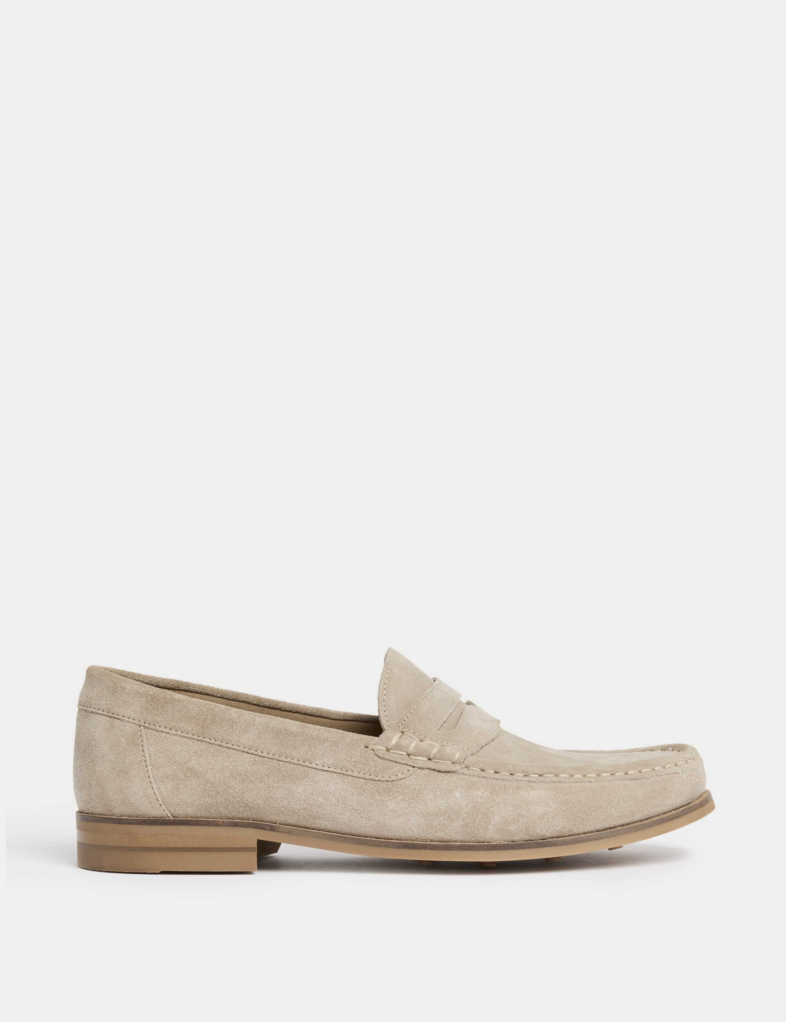 Suede Penny Loafers
