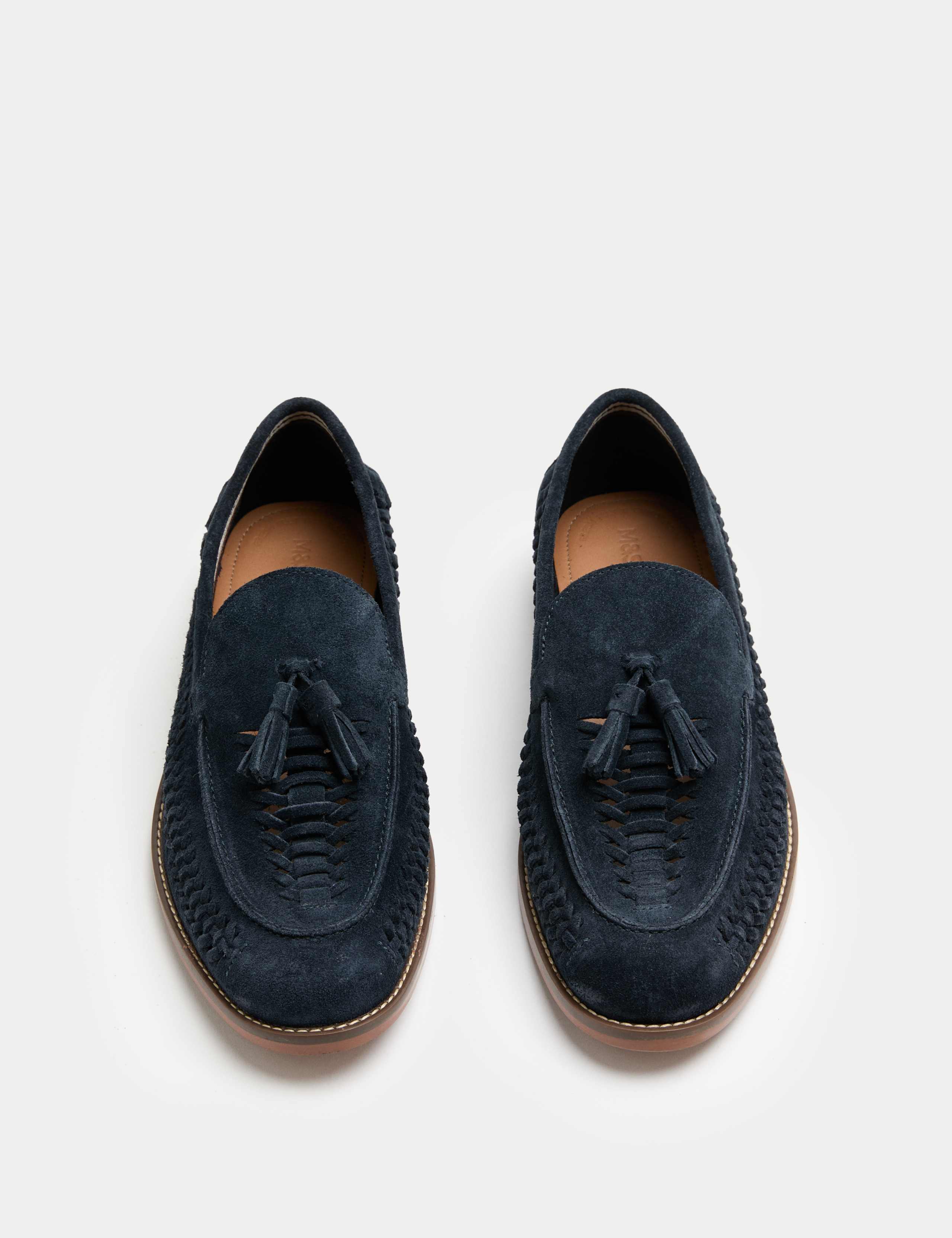 Suede Slip On Loafers
