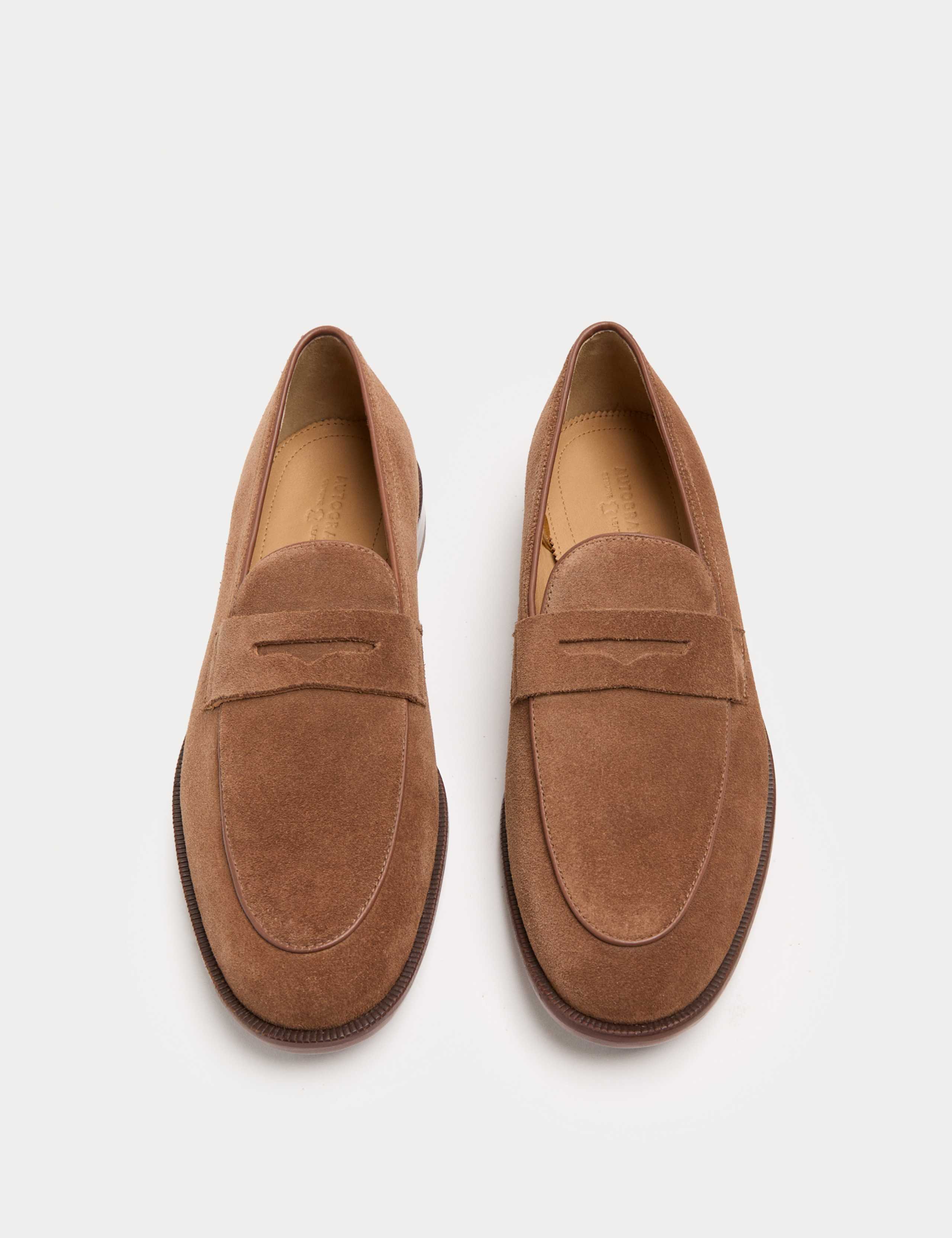 Suede Saddle Loafers