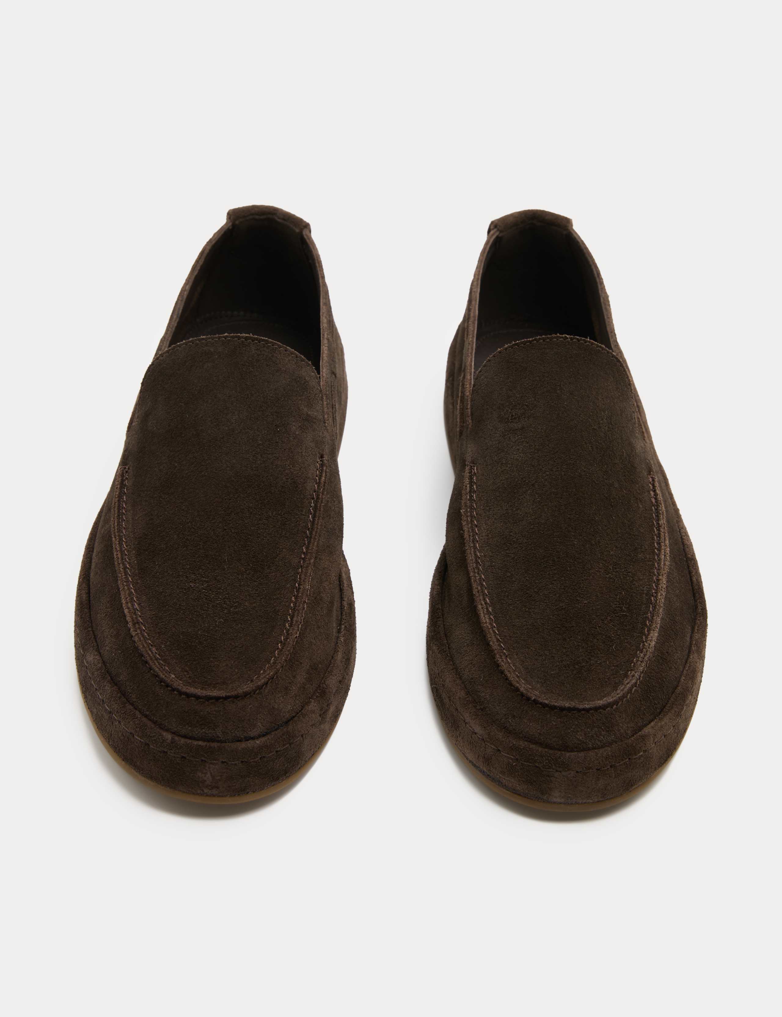 Suede Slip On Loafers
