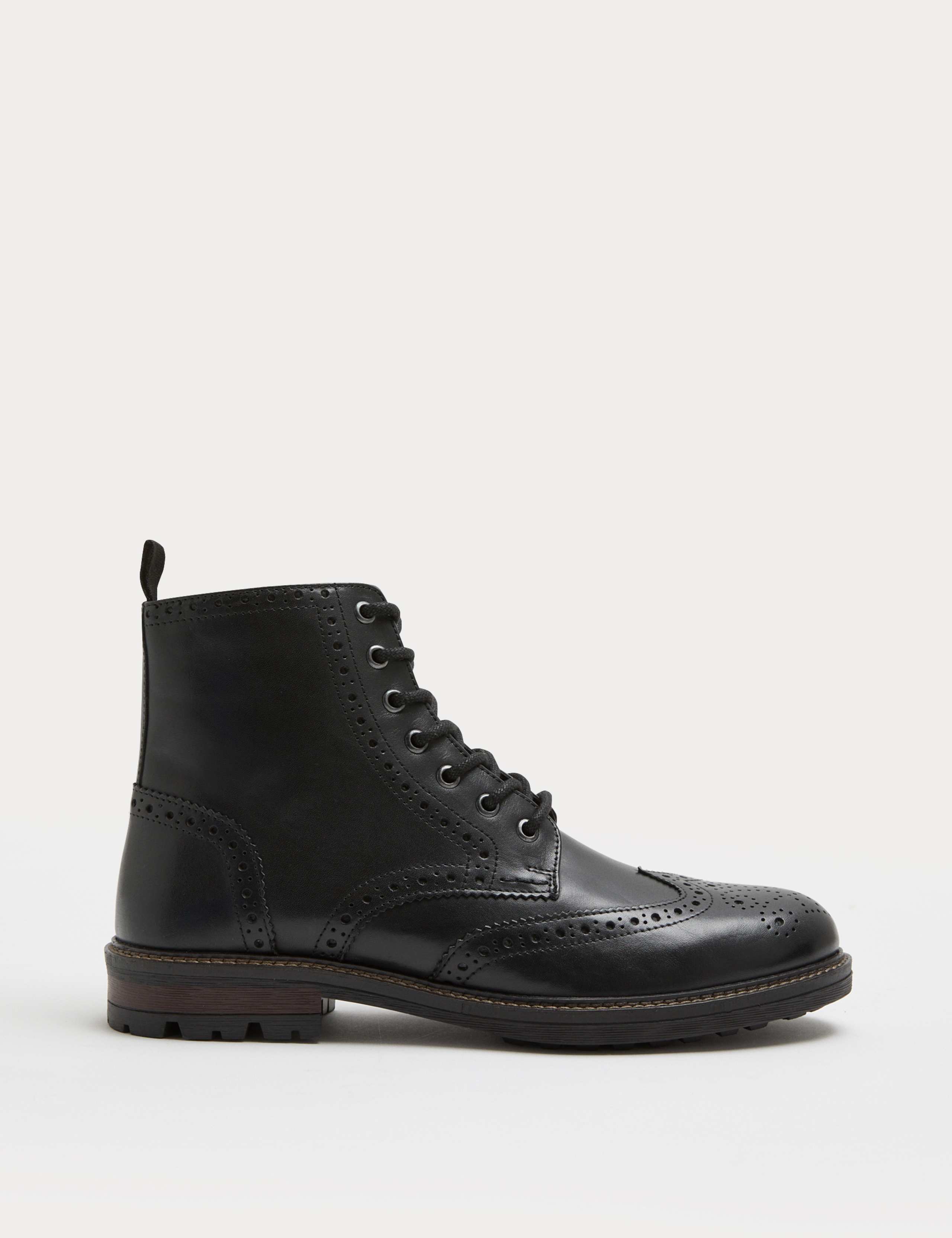 Leather Brogue Chukka Boots