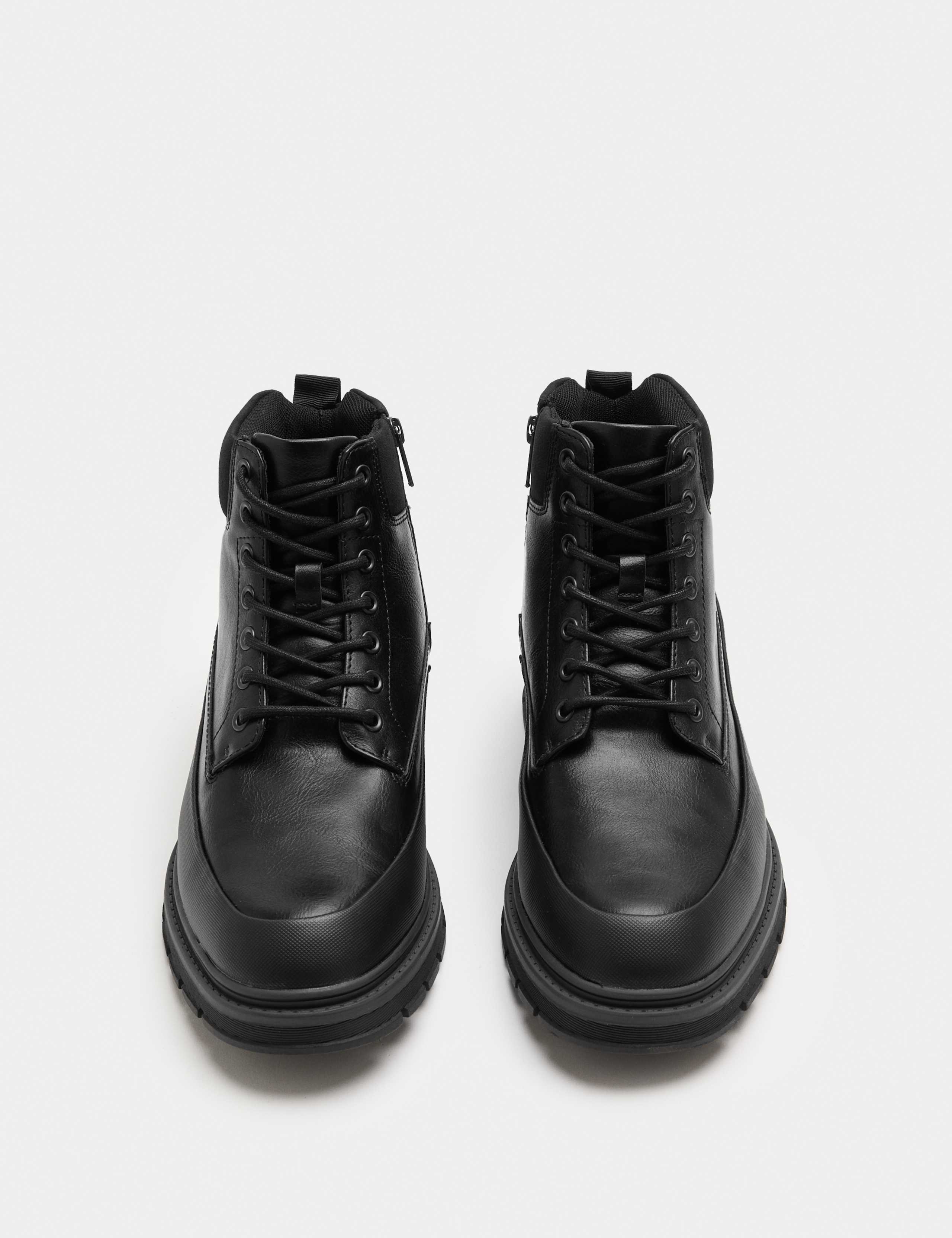 Side Zip Military Boots