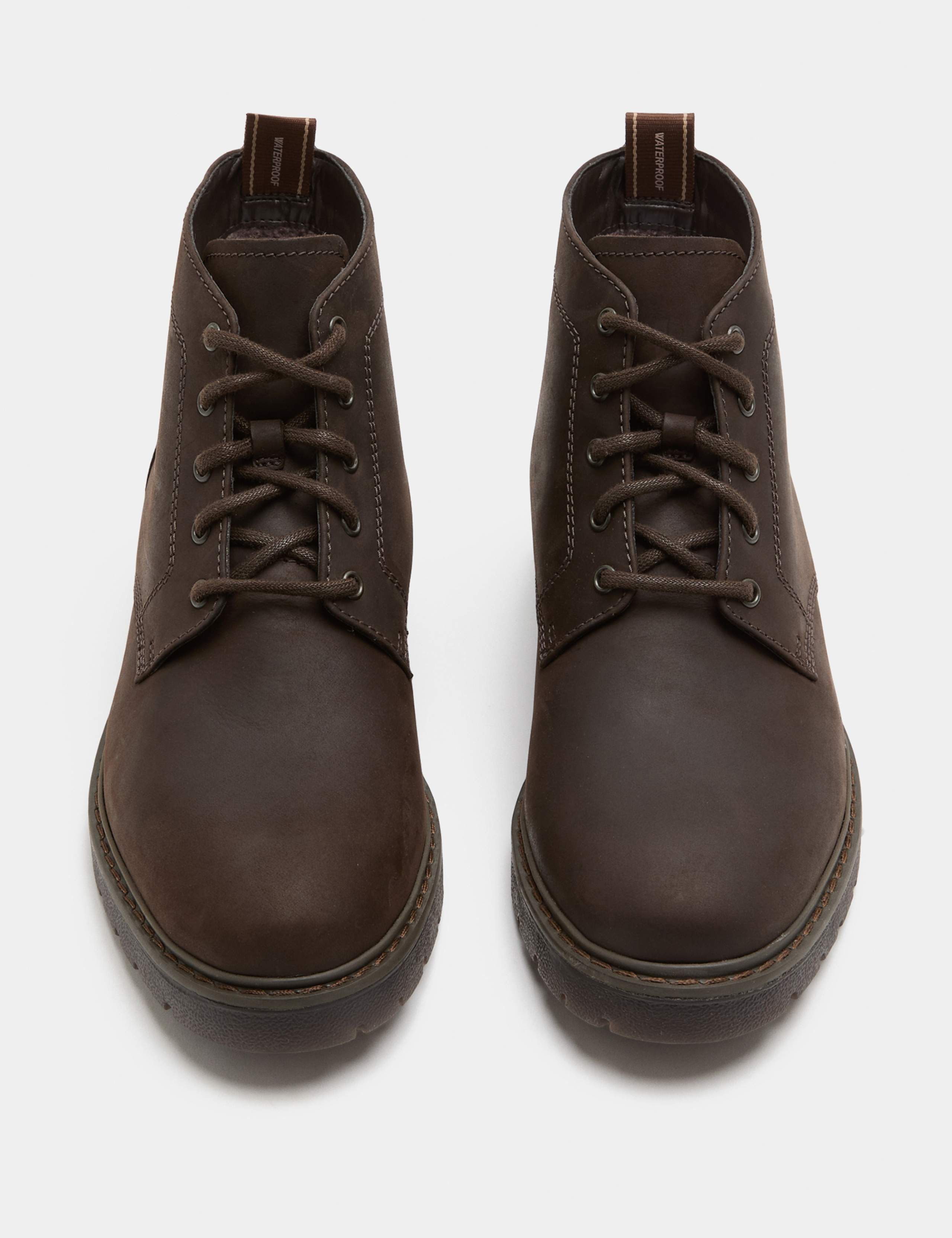 Waterproof Nubuck Lace Up Boots