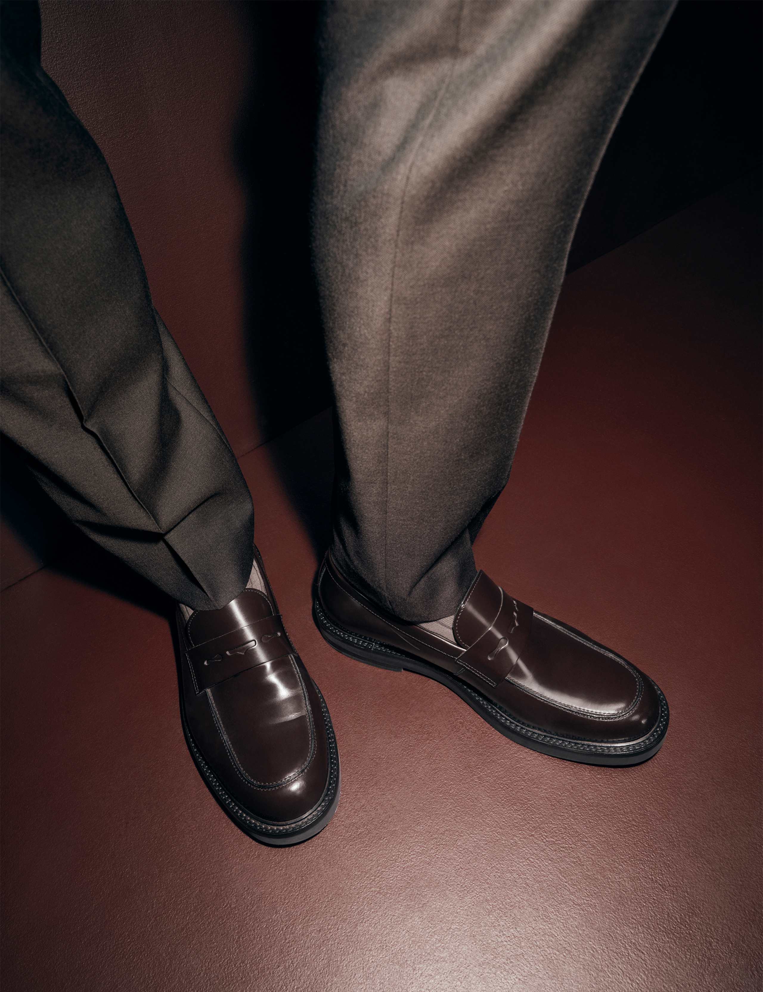 Leather Slip-On Loafers