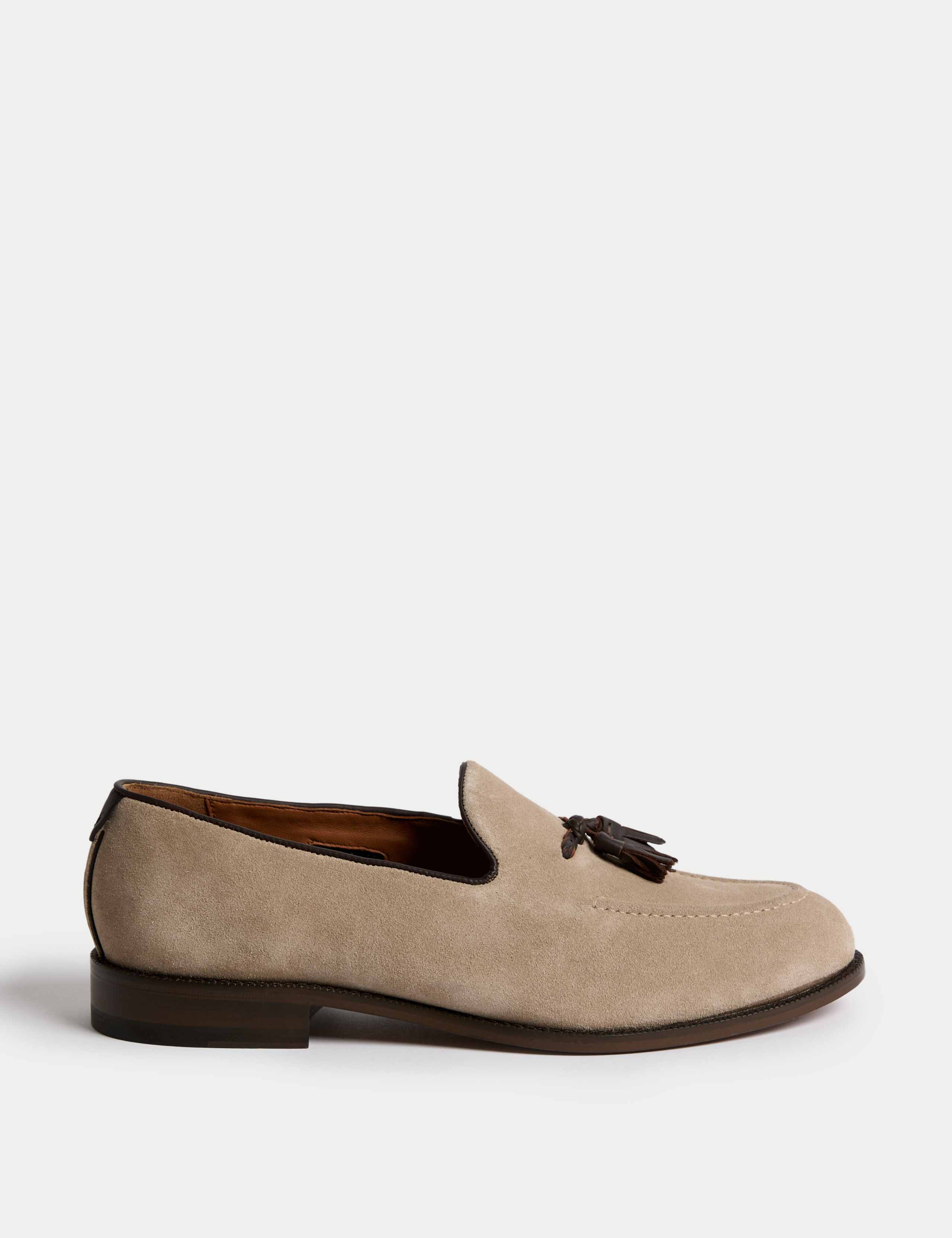 Suede Tassel Loafers