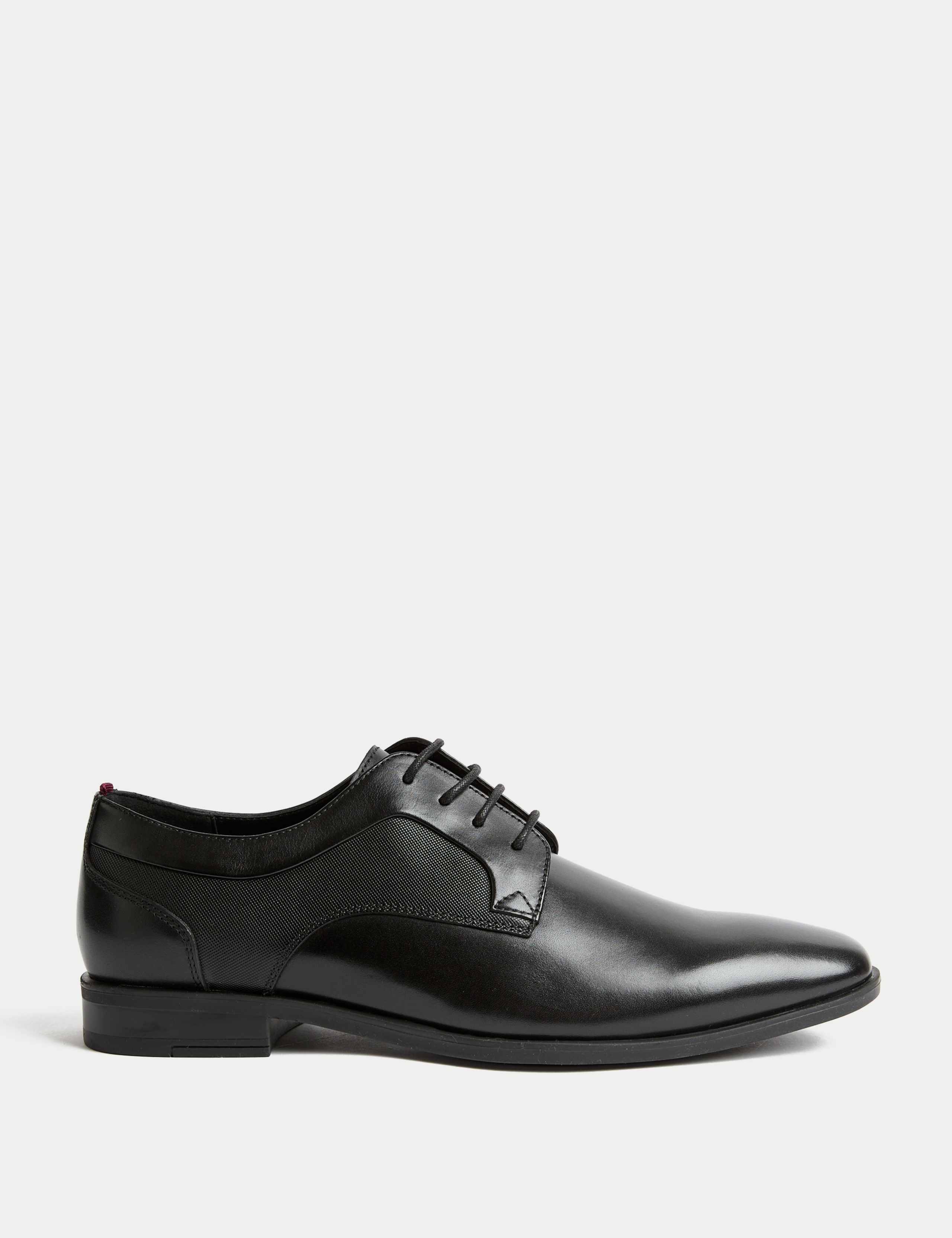 Leather Textured Derby Shoes