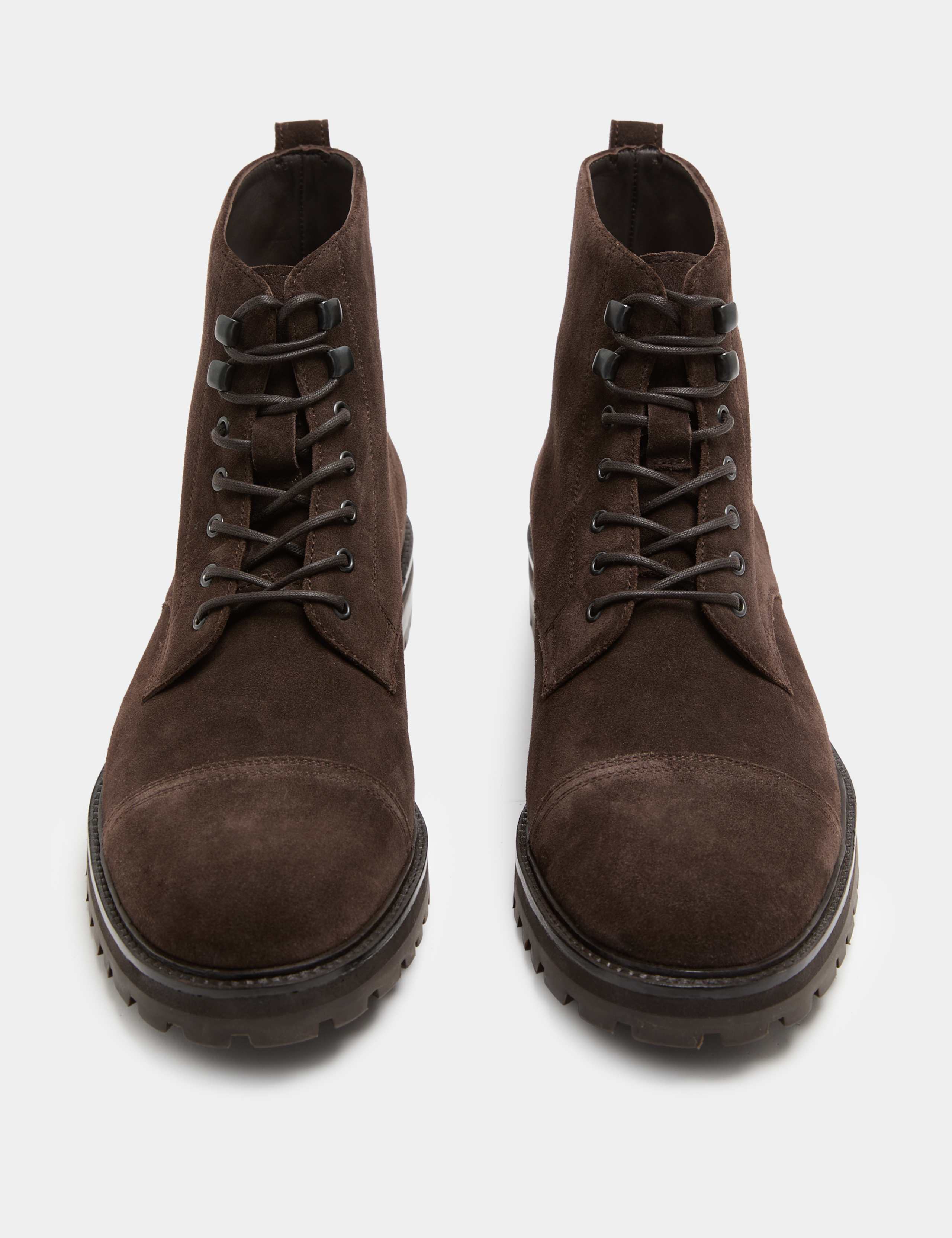 Suede Toe Cap Boots