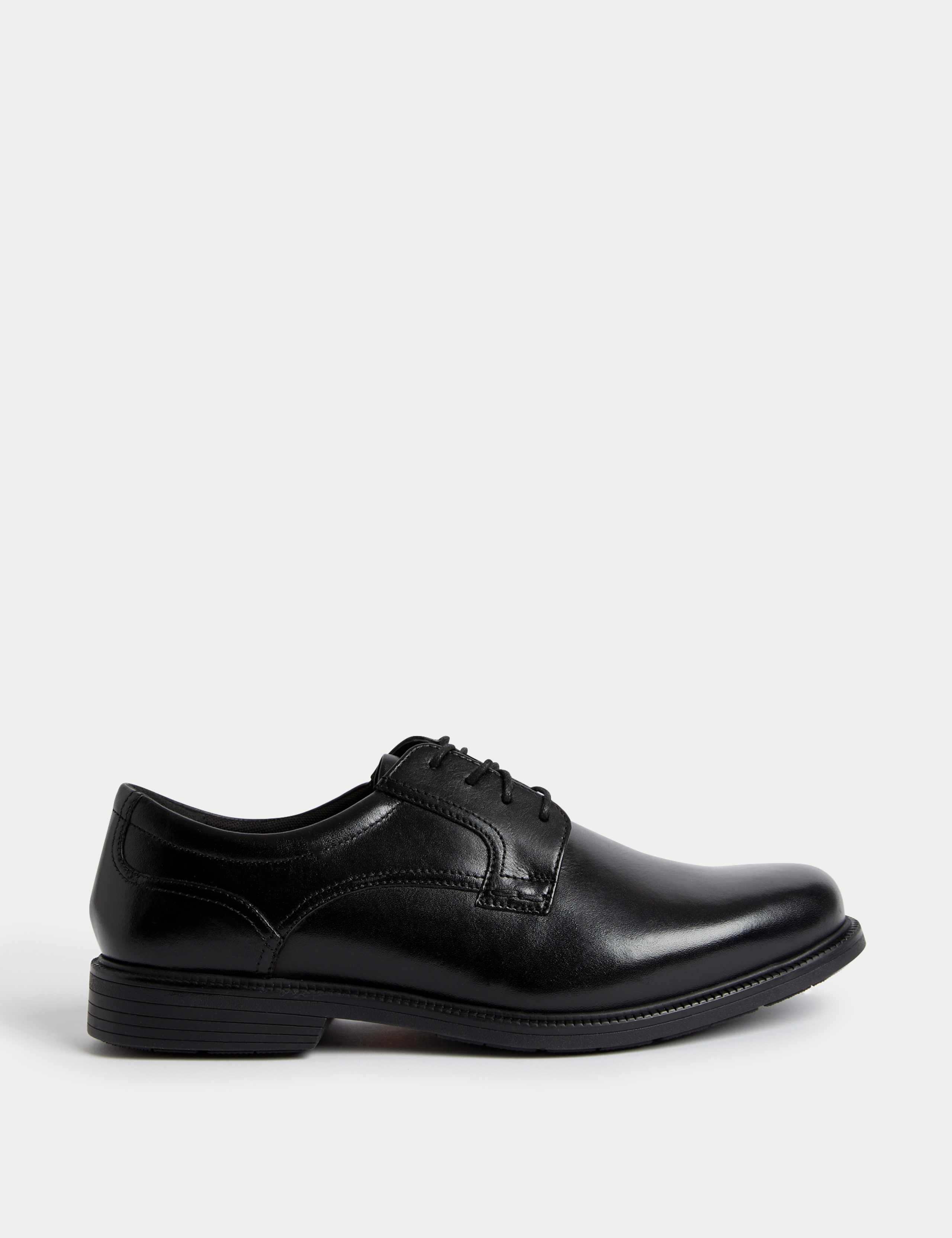 Wide Fit Airflex™ Leather Derby Shoes