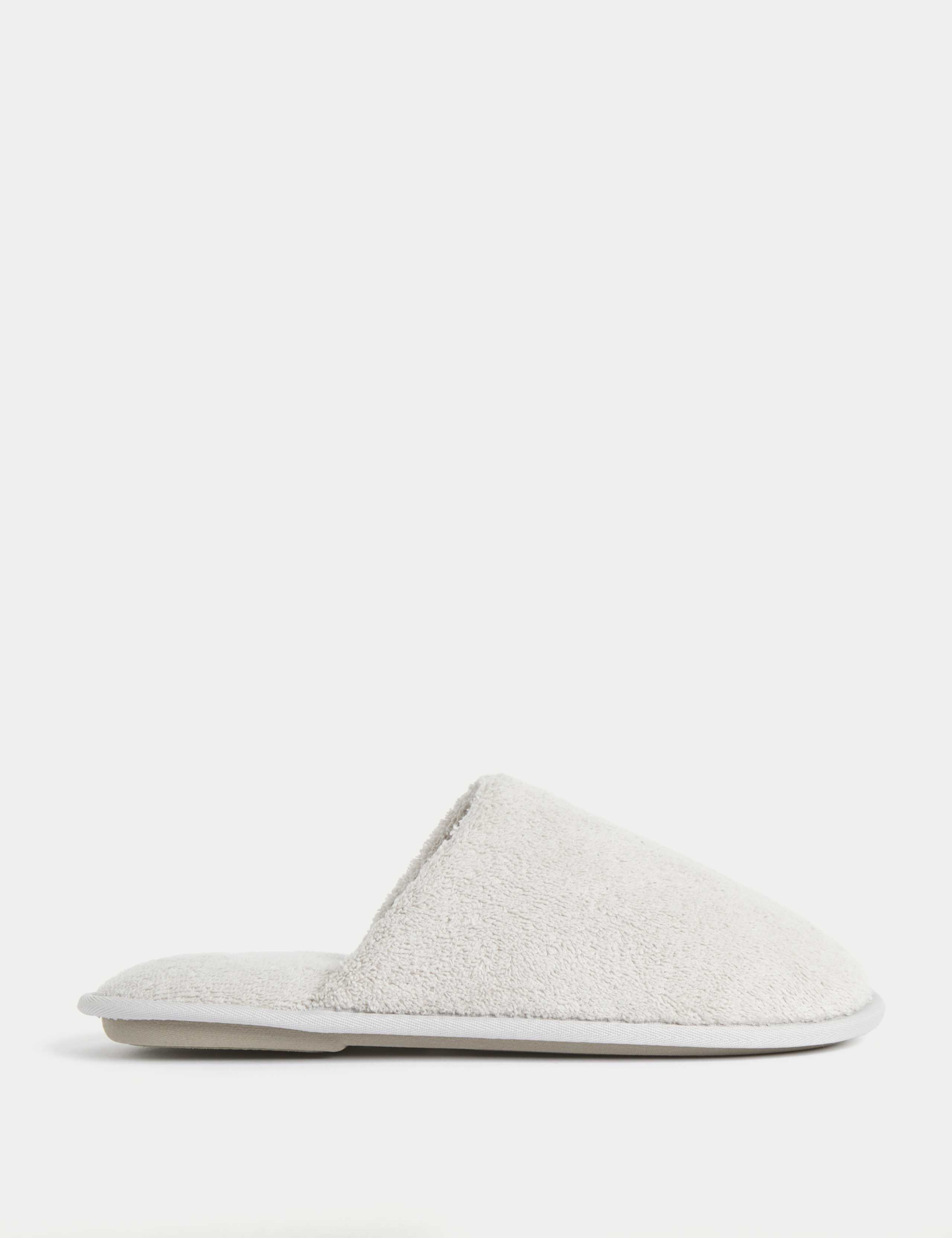 Towelling Mule Slippers with Freshfeet™
