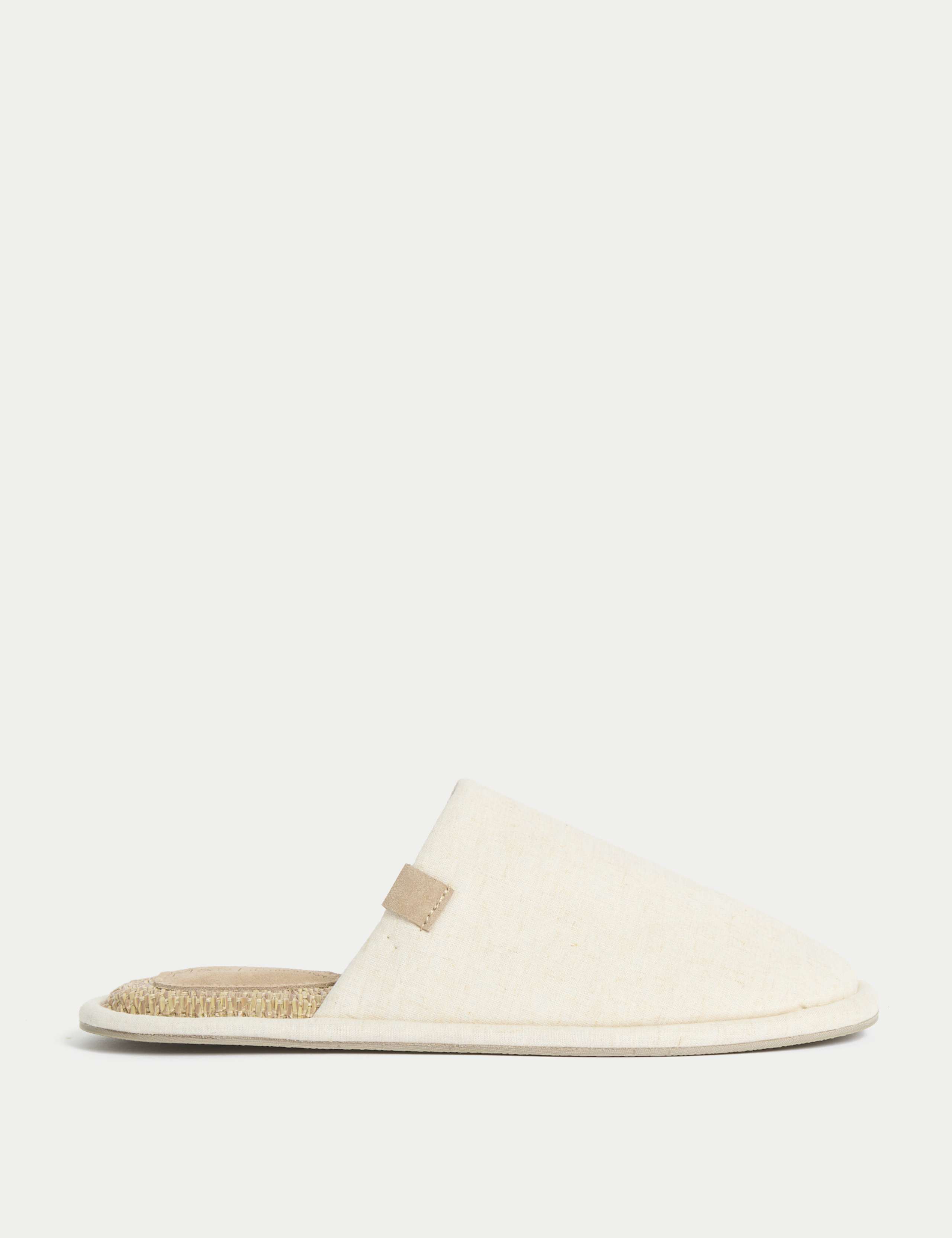 Linen Rich Mule Slippers