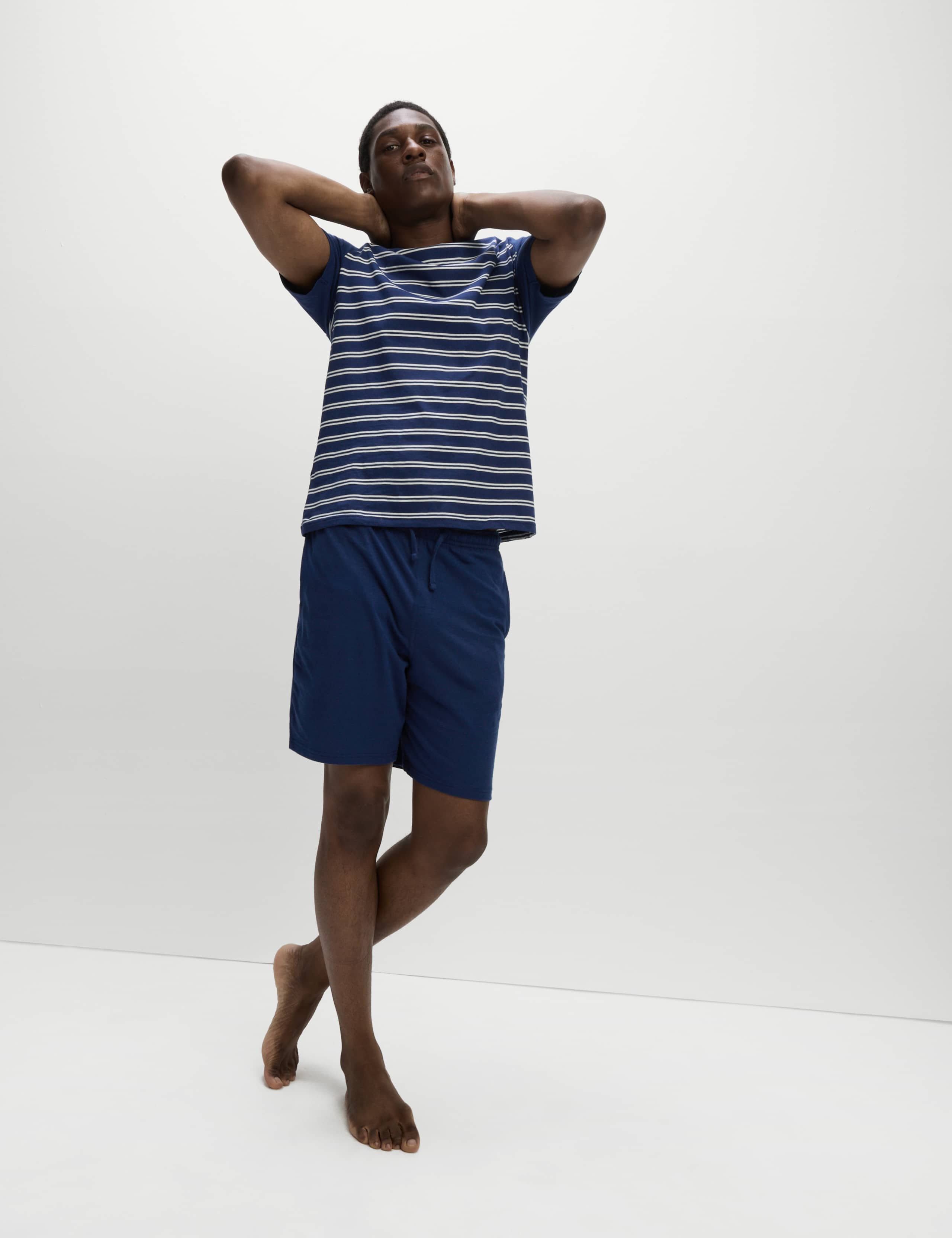Pure Cotton Striped Pyjama Set