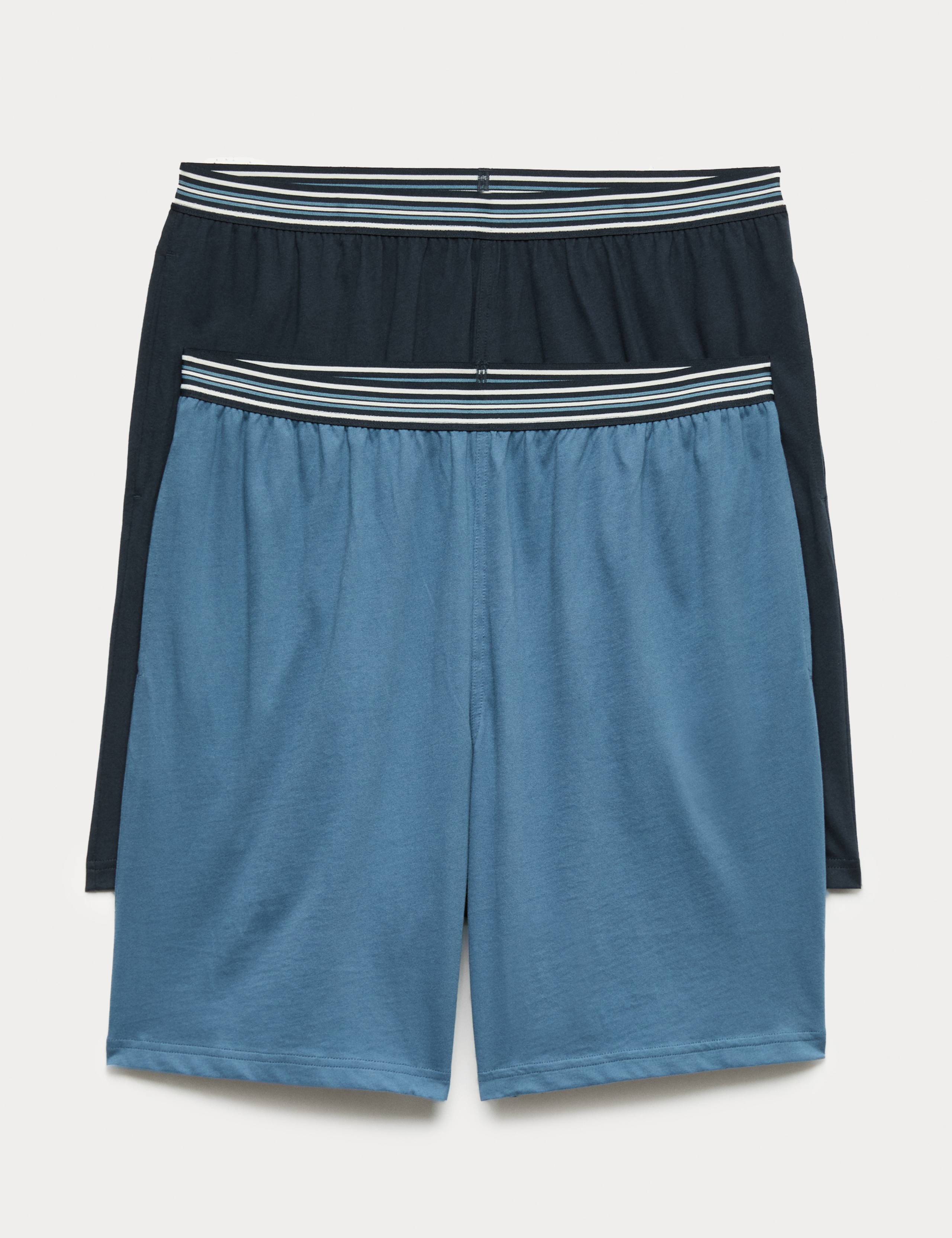 2-Pack Pure Cotton Jersey Pyjama Shorts