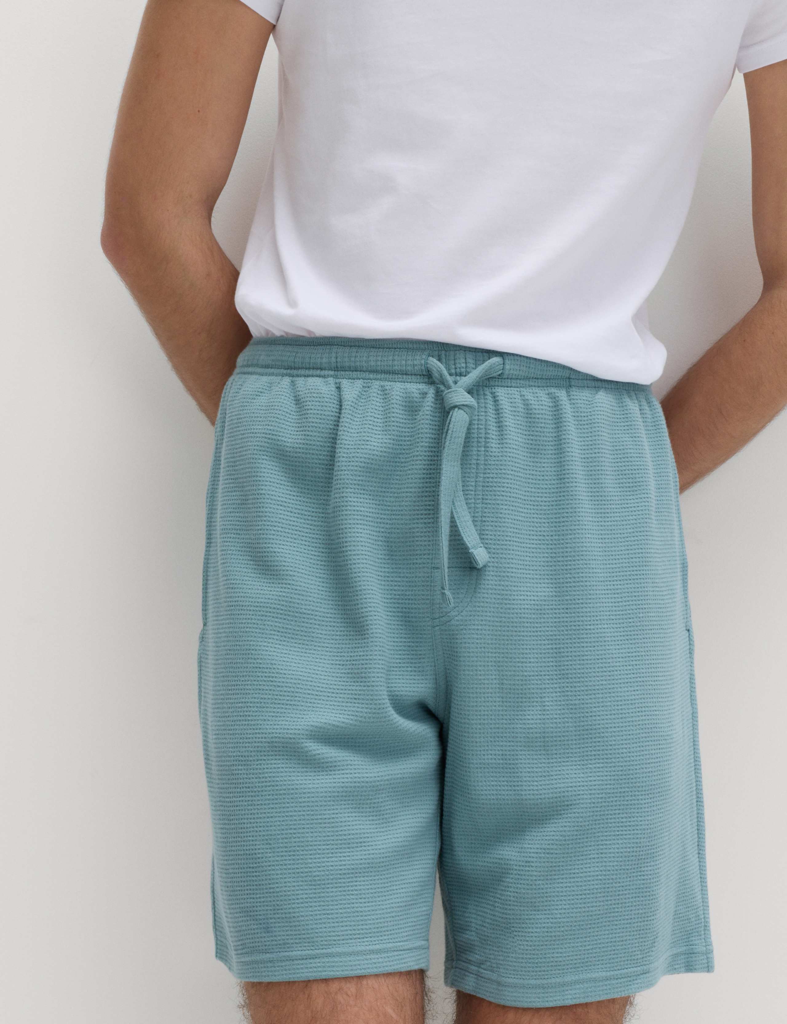 2 Pack Cotton Rich Waffle Pyjama Shorts