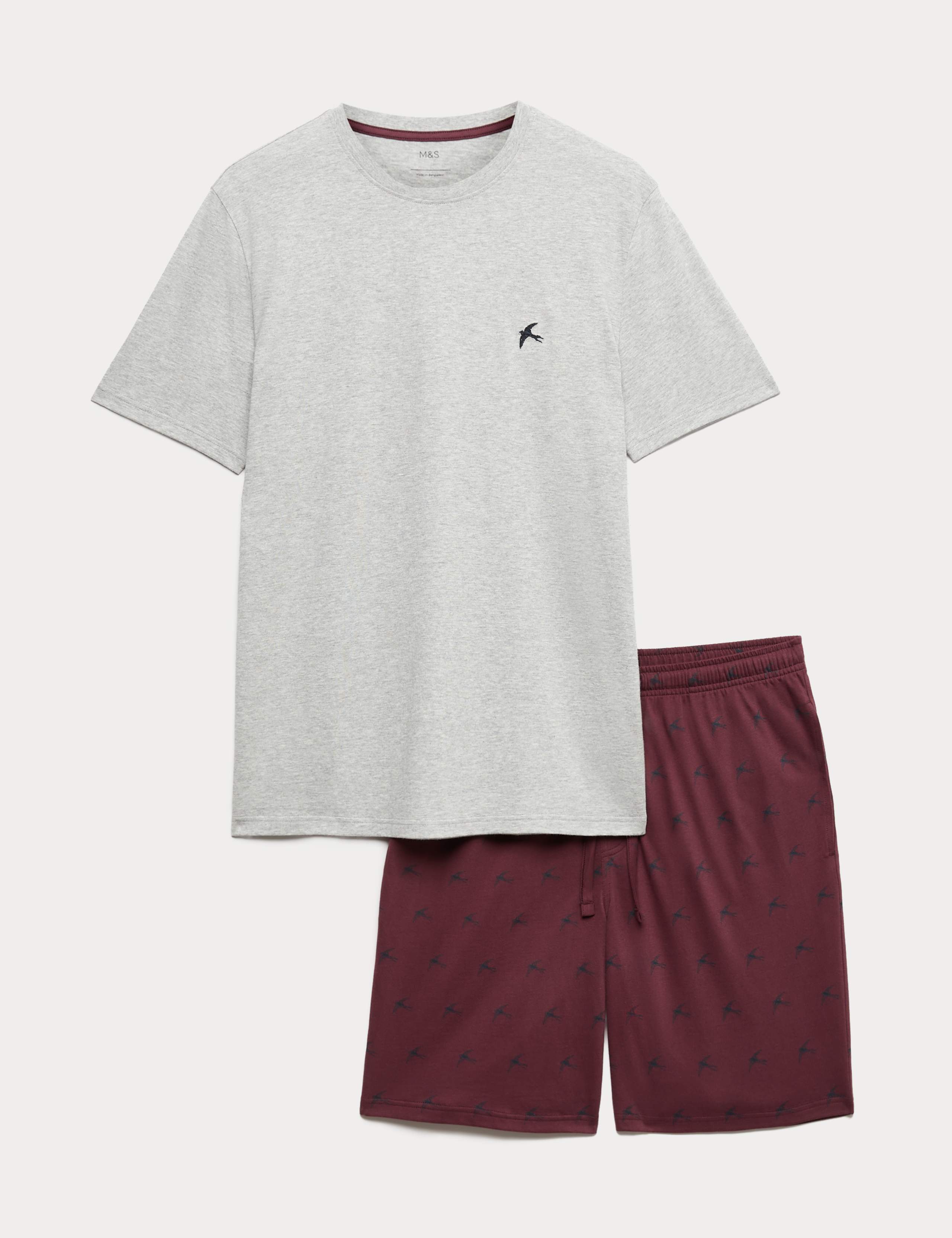 Pure Cotton Swallow Print Pyjama Set