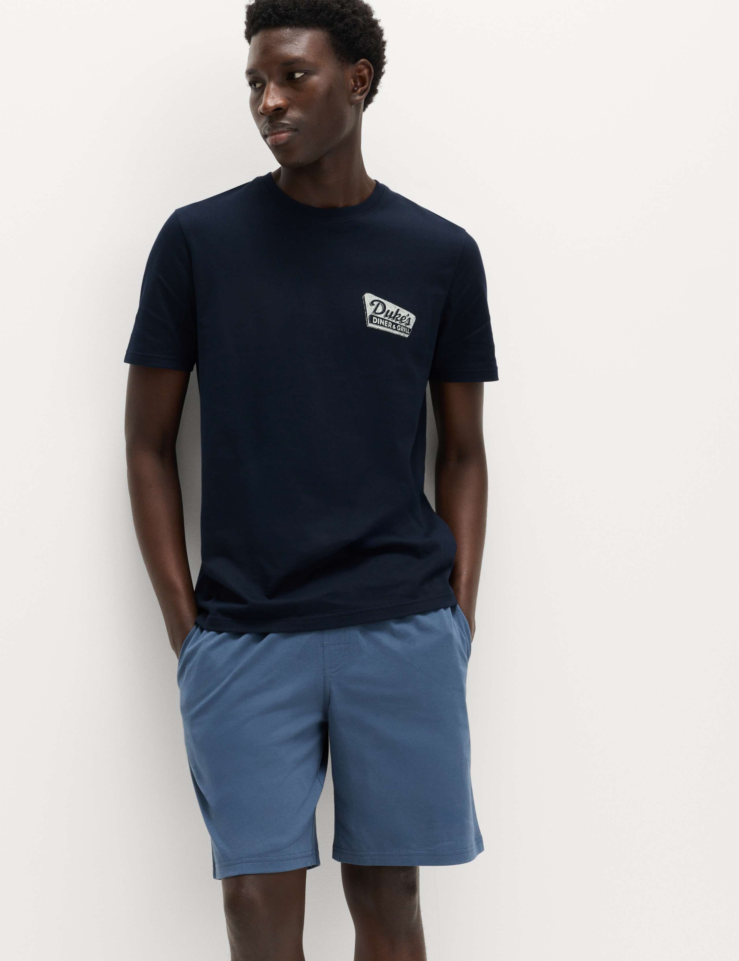 Pure Cotton Diner Graphic Pyjama Set