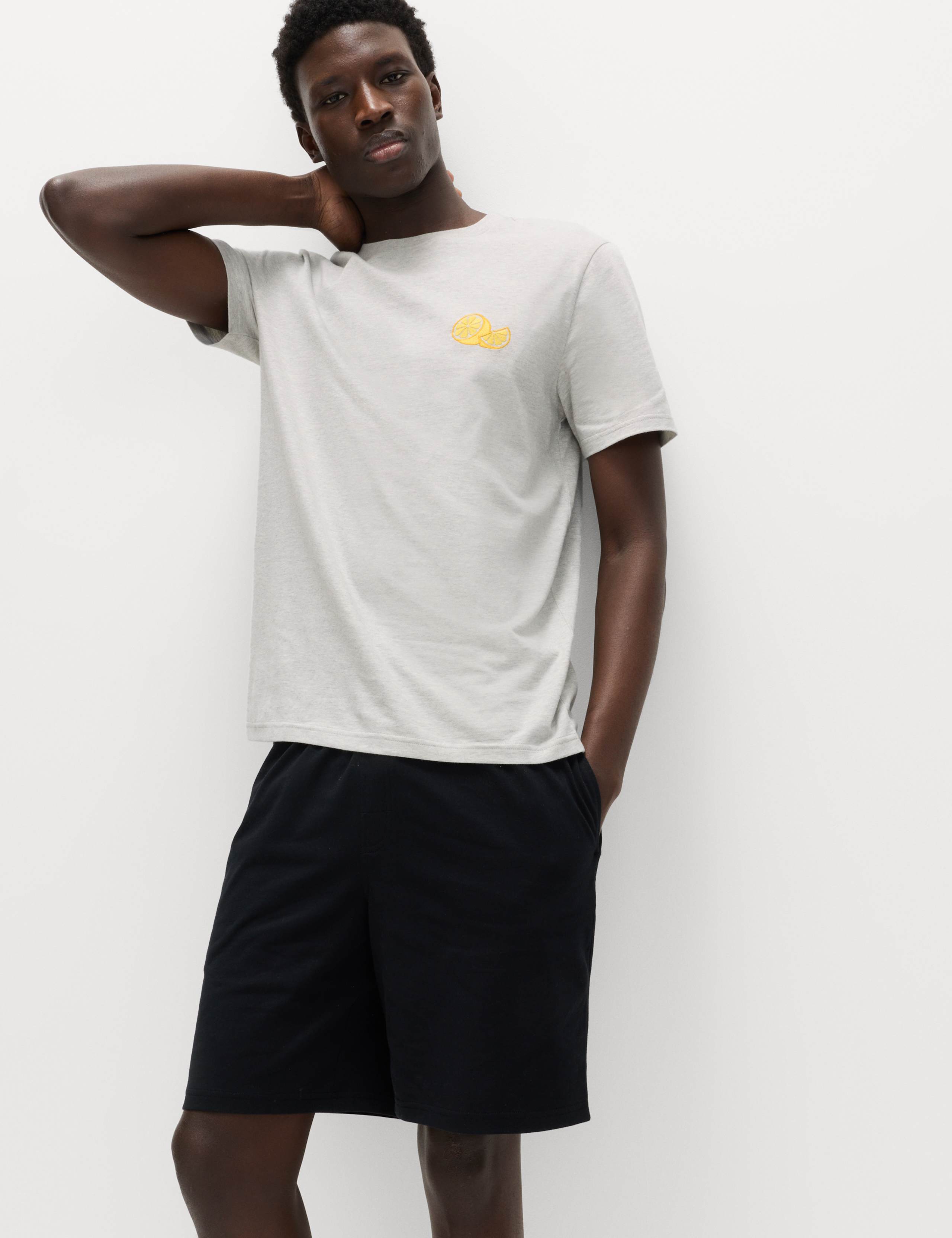 Pure Cotton Lemon Graphic Pyjama Set