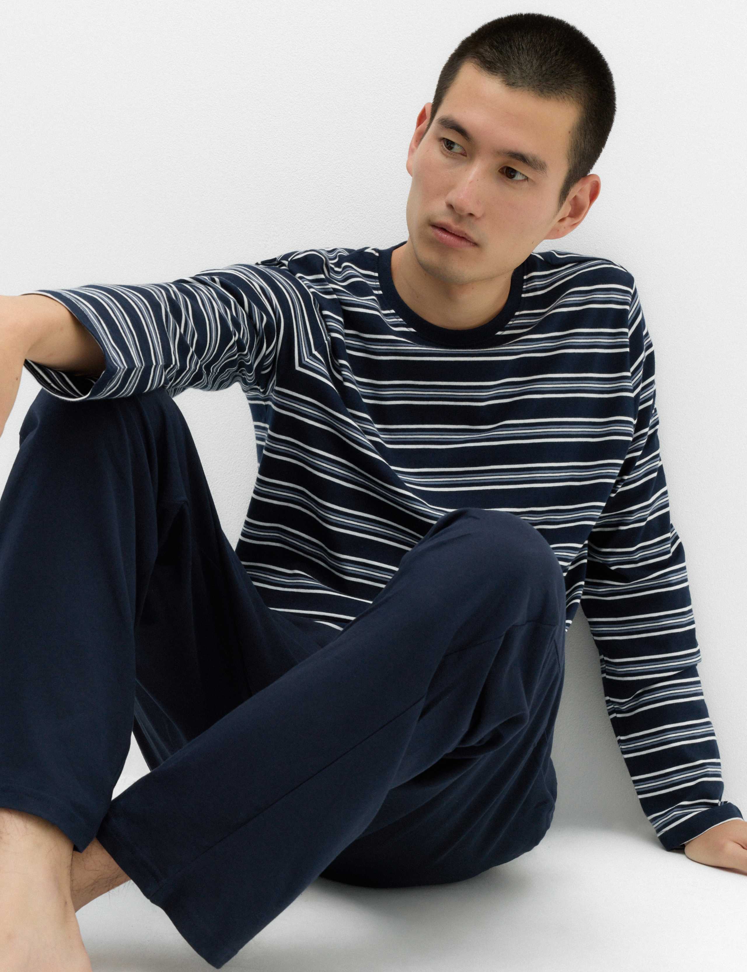 Pure Cotton Striped Pyjama Set