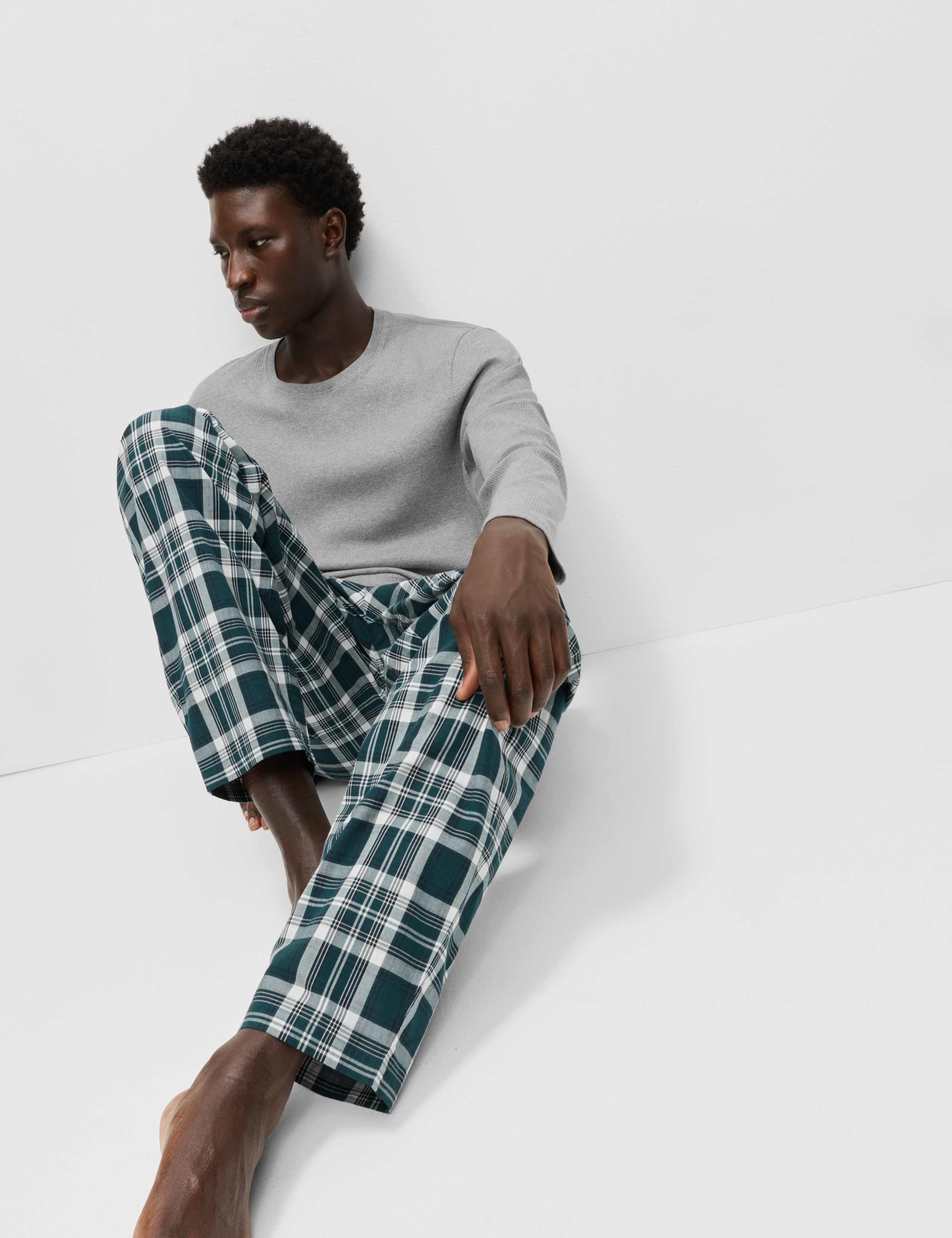 Pure Cotton Checked Pyjama Set