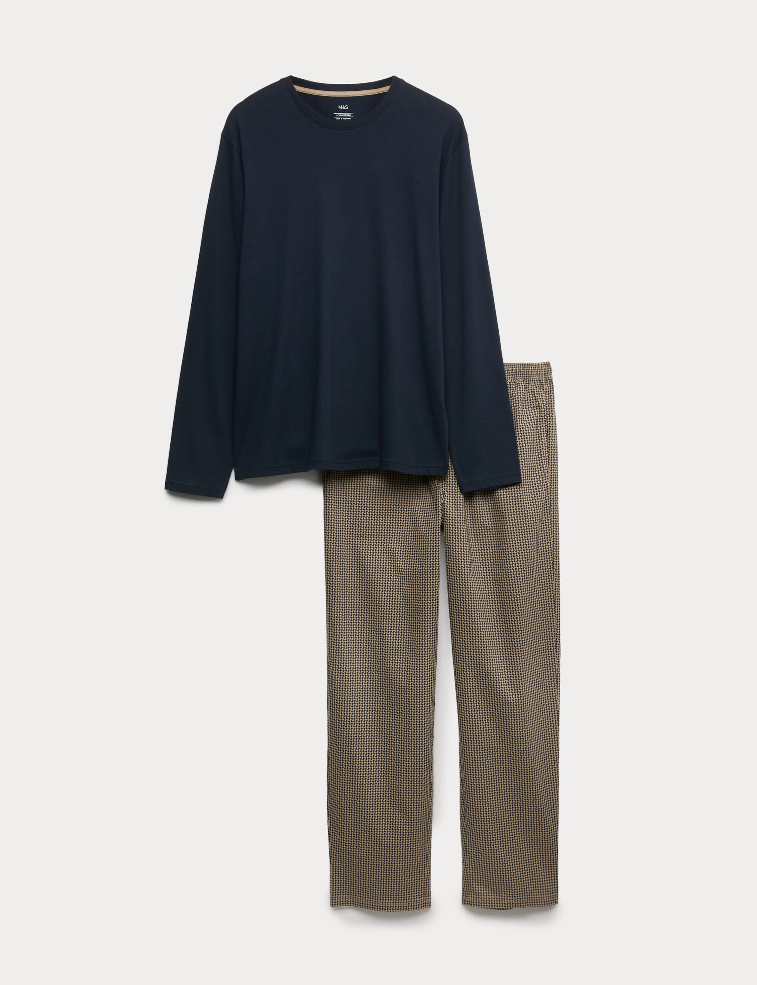 Pure Cotton Houndstooth Pyjama Set