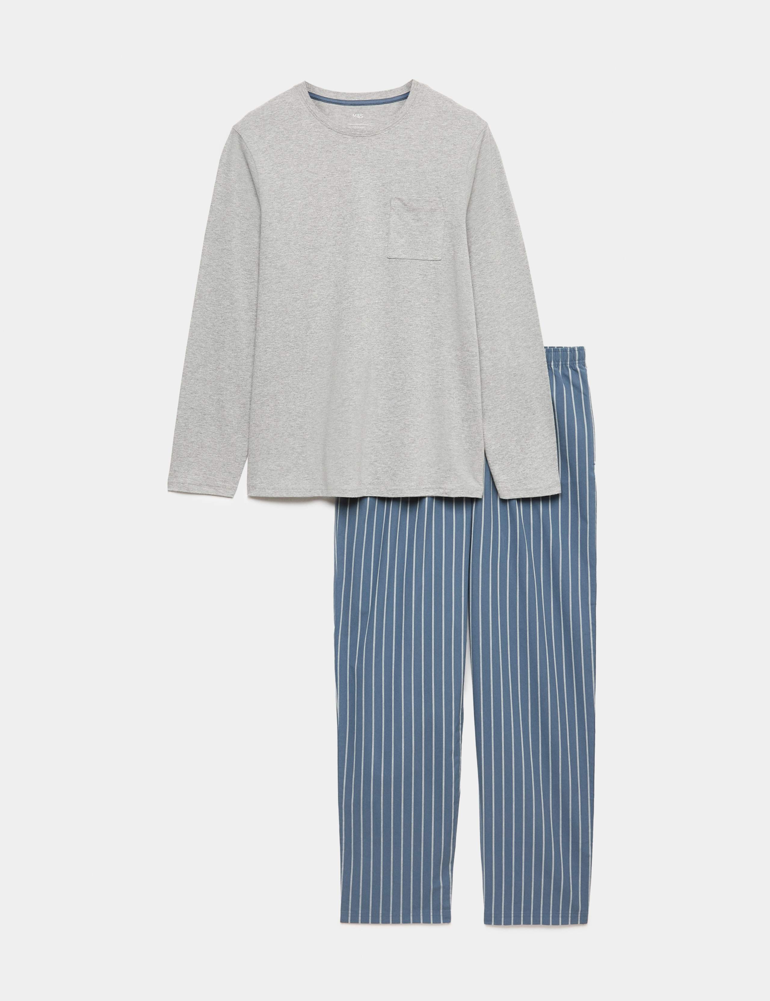 Pure Cotton Striped Pyjama Set