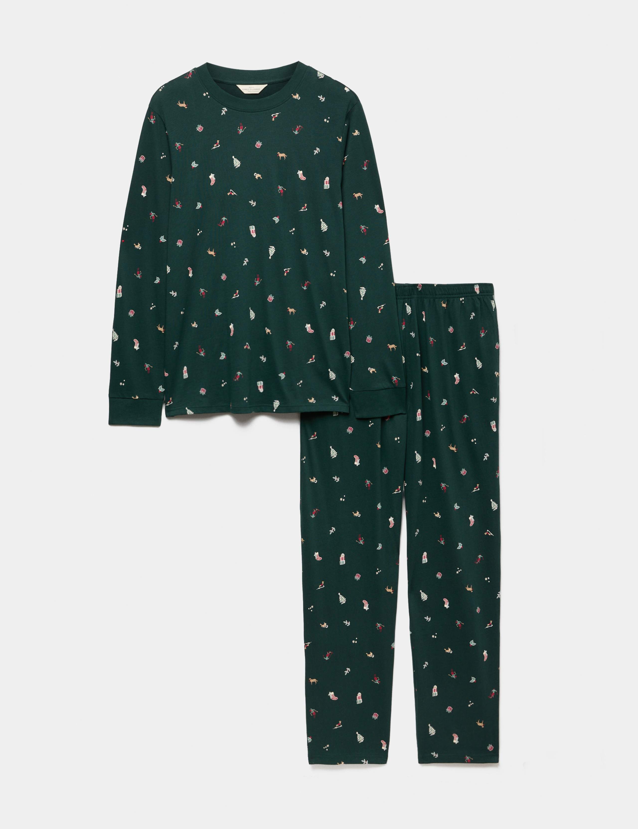 Pure Cotton Printed Christmas Pyjamas