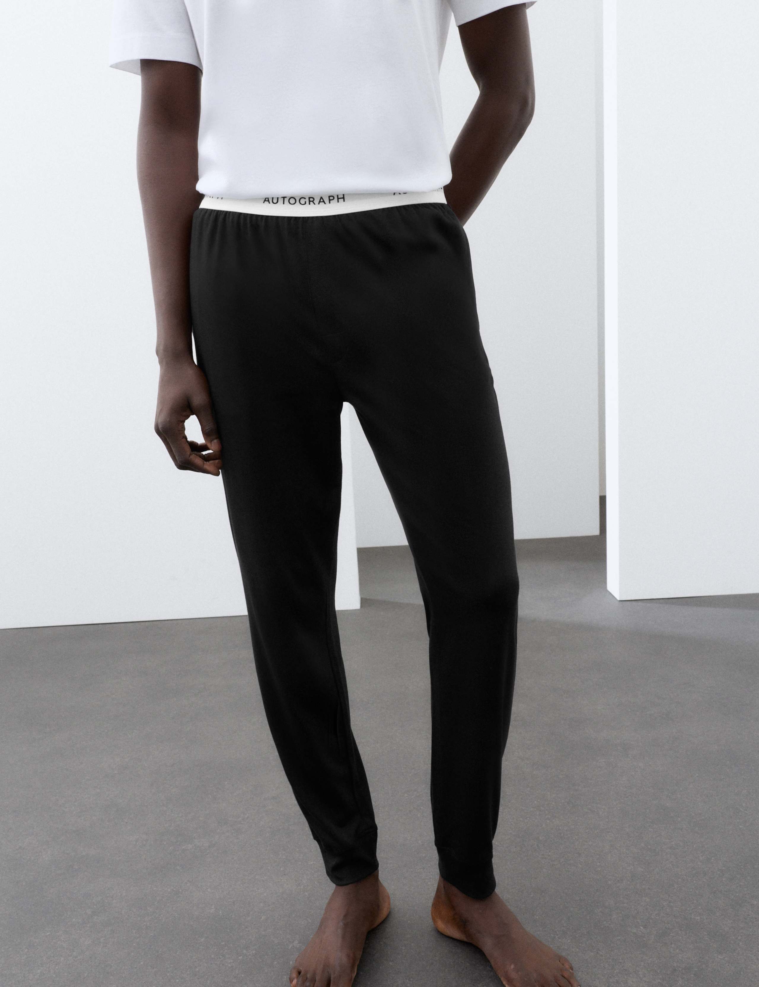 Supima® Cotton Modal Elasticated Pyjama Joggers