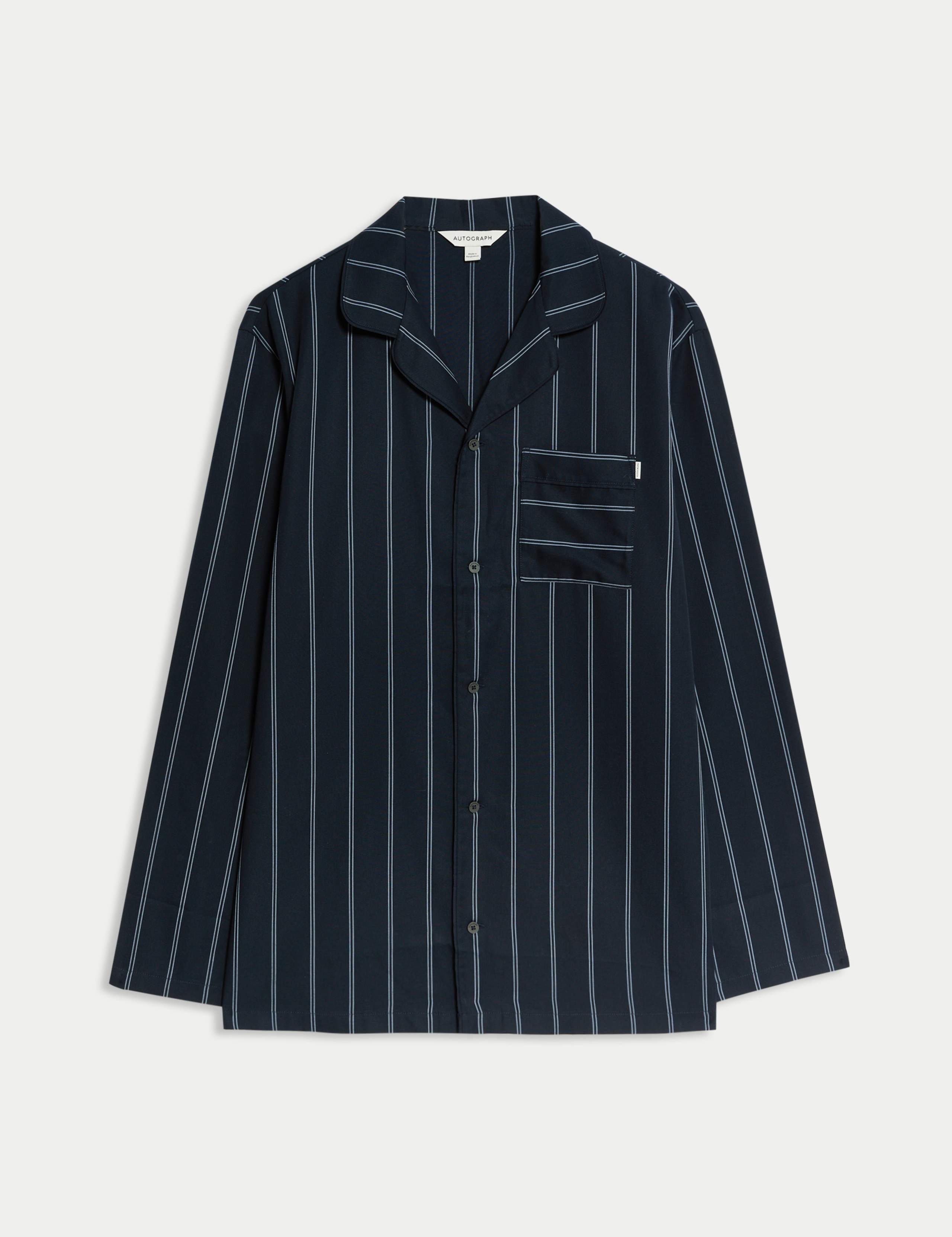 Pure Lyocell Striped Pyjama Top