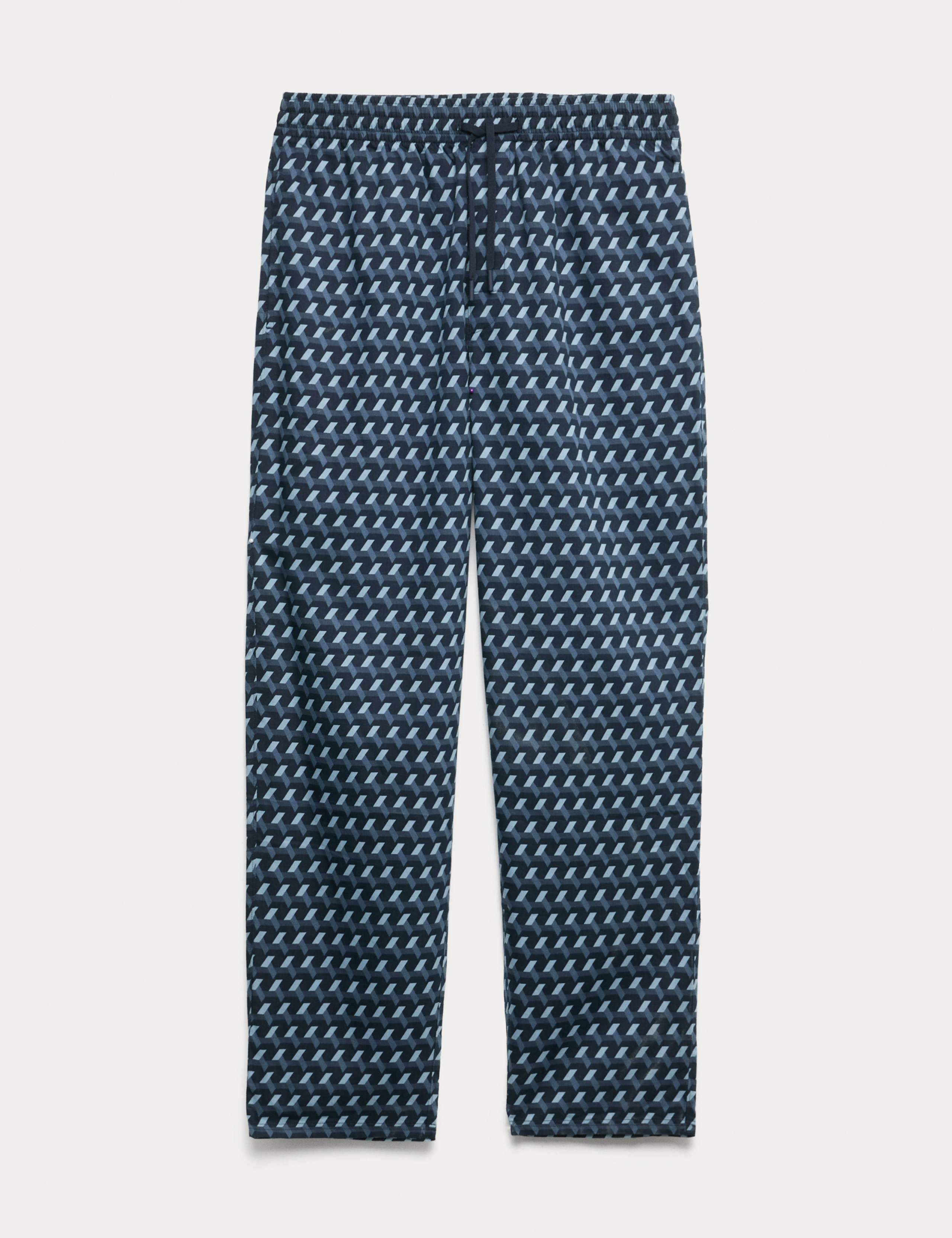 Cotton Rich Geometric Print Pyjama Bottoms