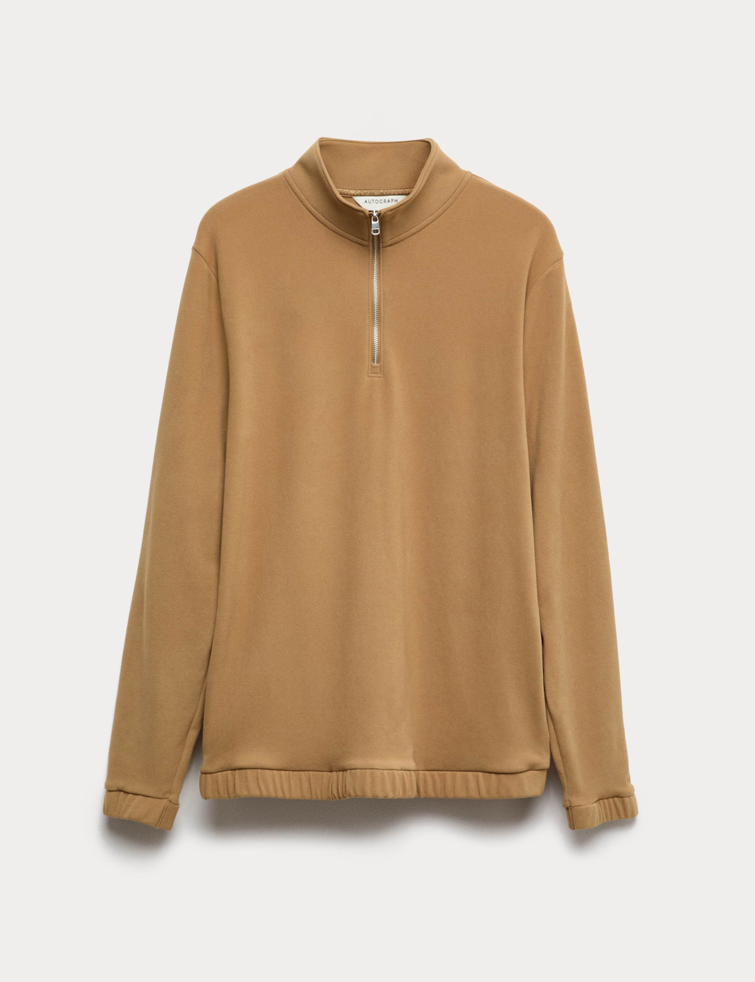 Luxury Fleece Half Zip Loungewear Top