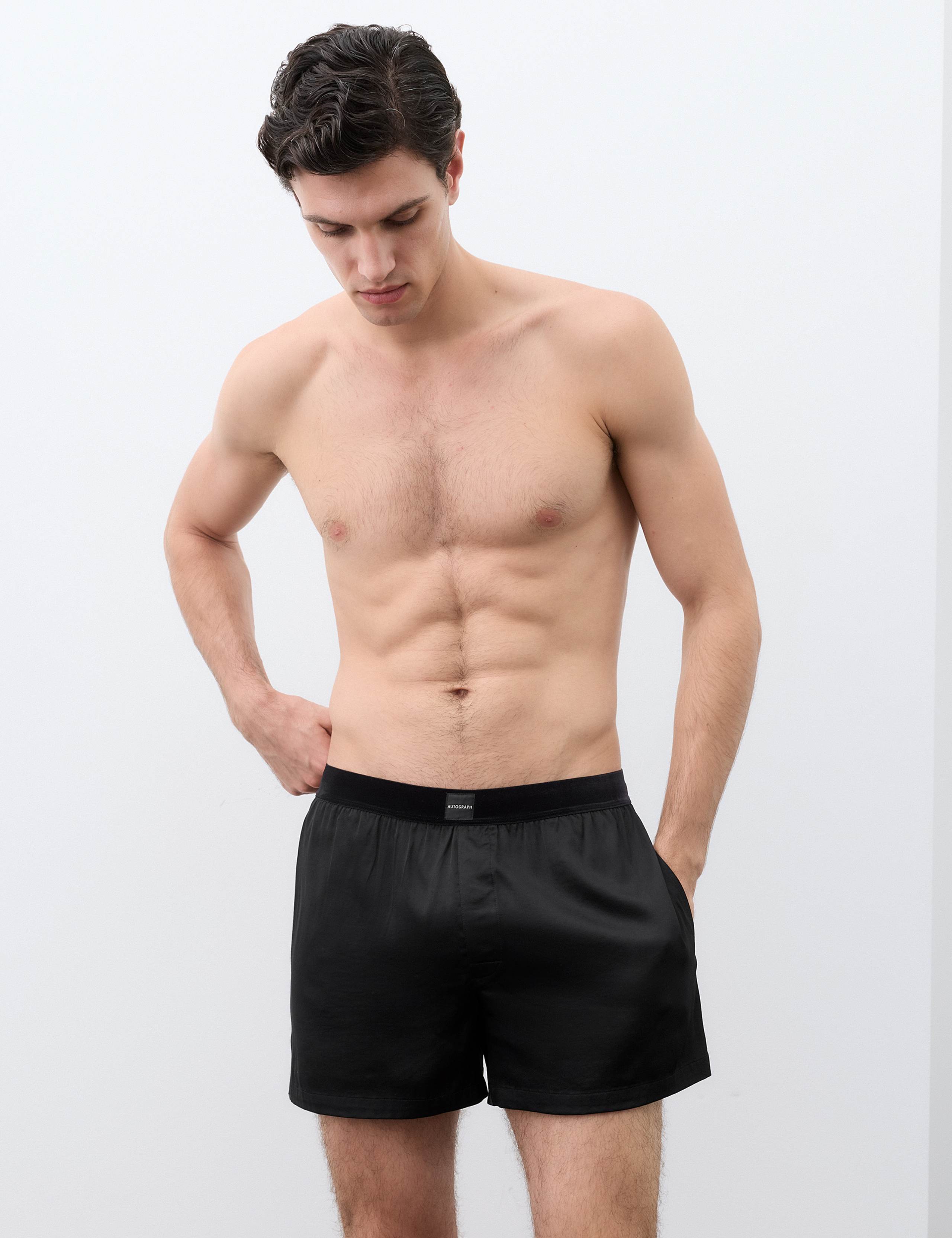 Satin Stretch Shorts