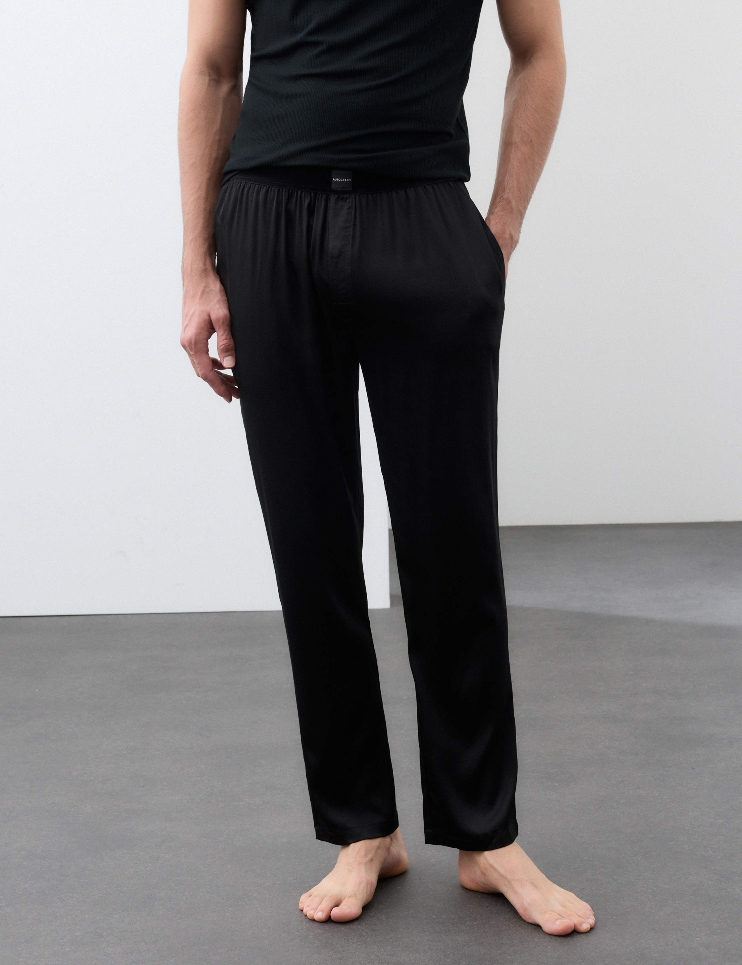 Satin Stretch Pyjama Bottoms