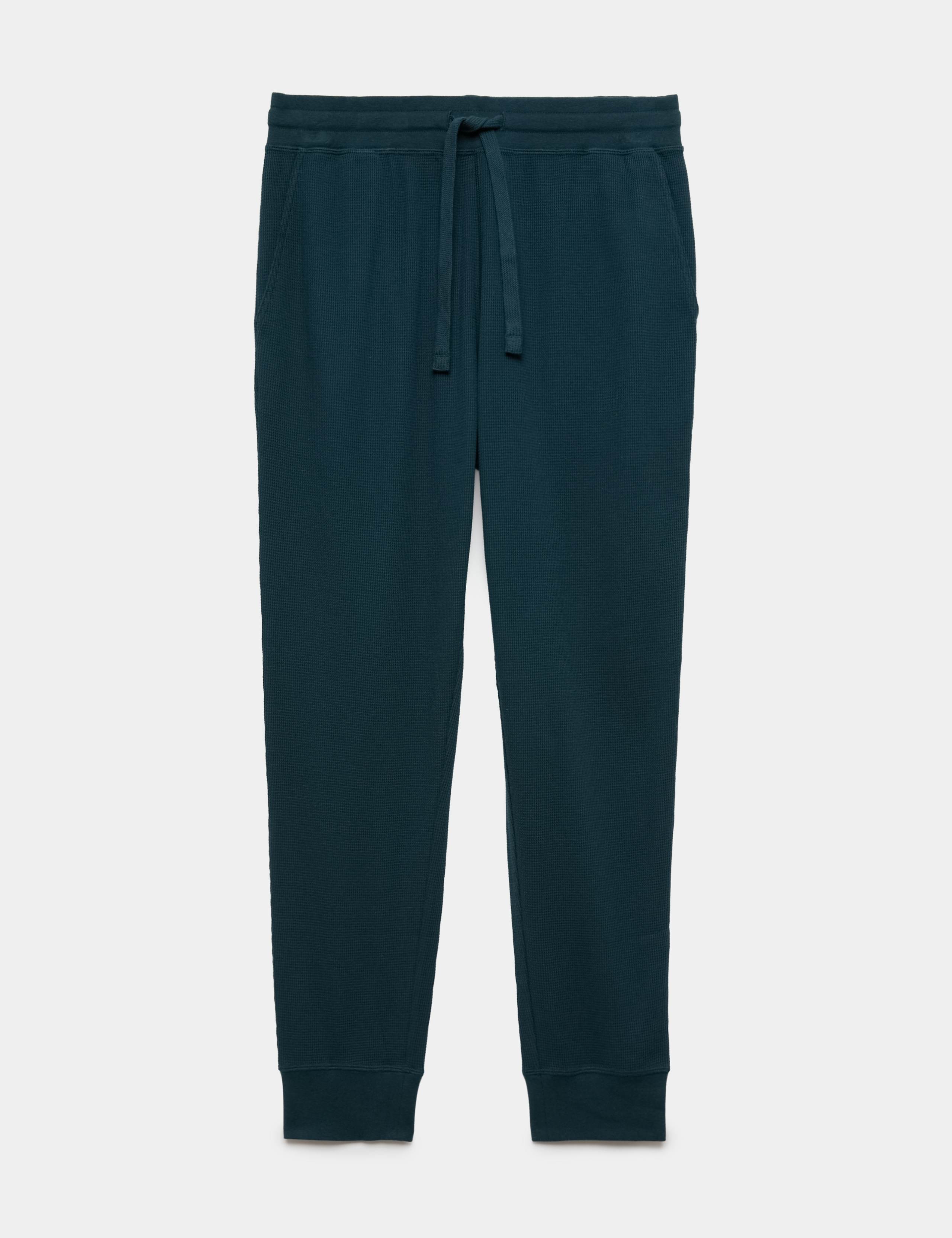 Pure Cotton Waffle Loungewear Bottoms