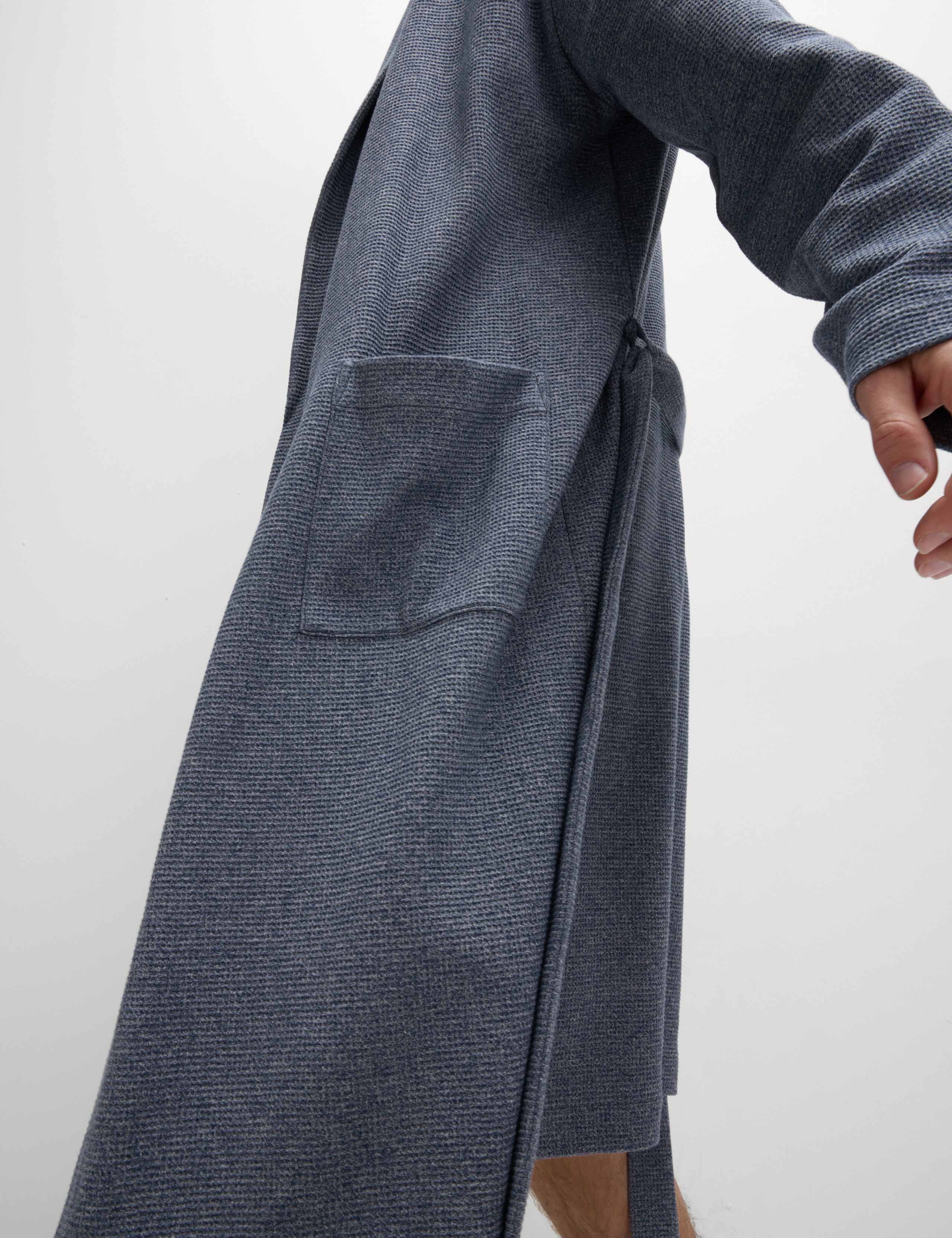 Pure Cotton Waffle Dressing Gown